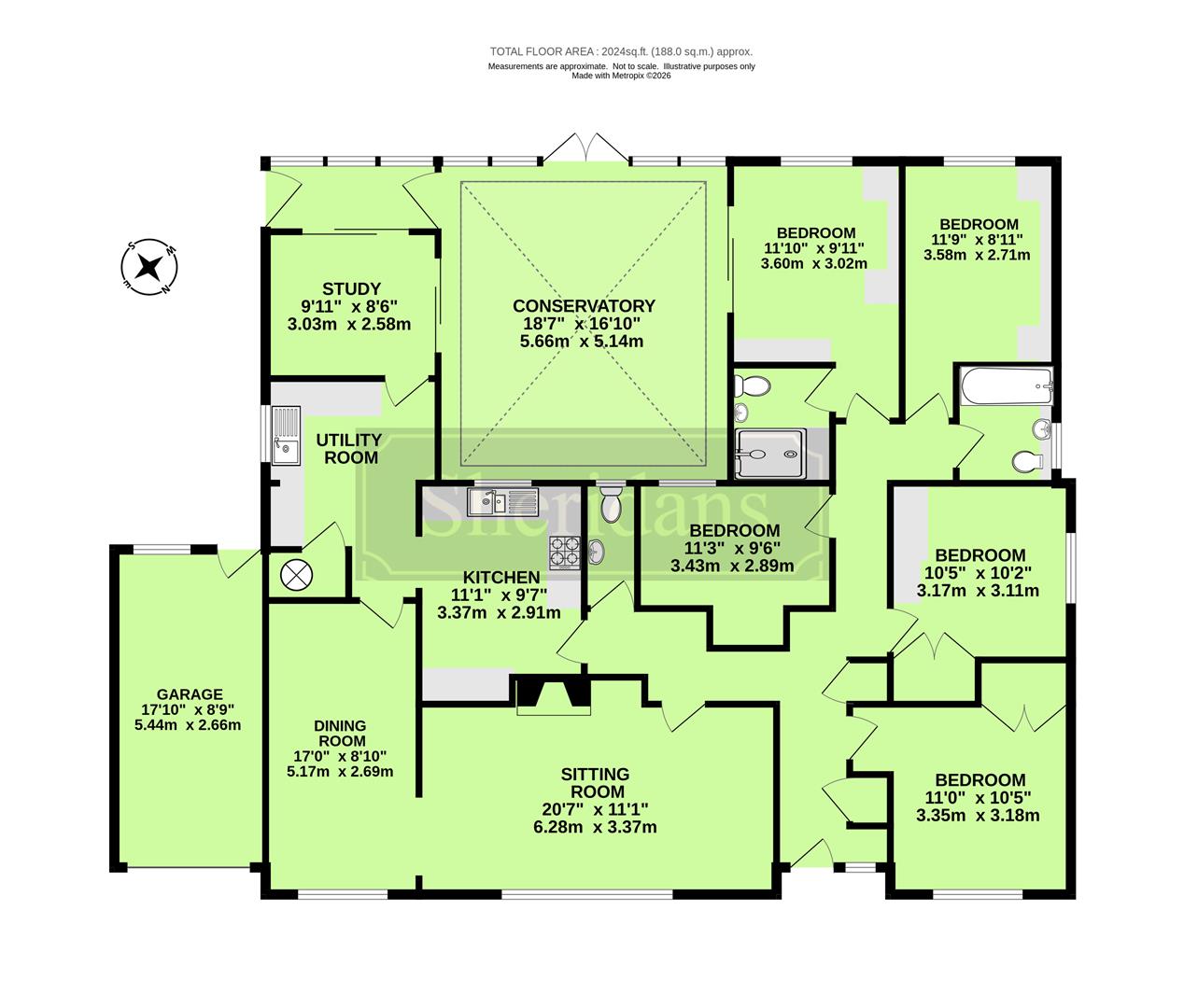 Conifers, Upthorpe Road, Bury St. Edmunds floorplan