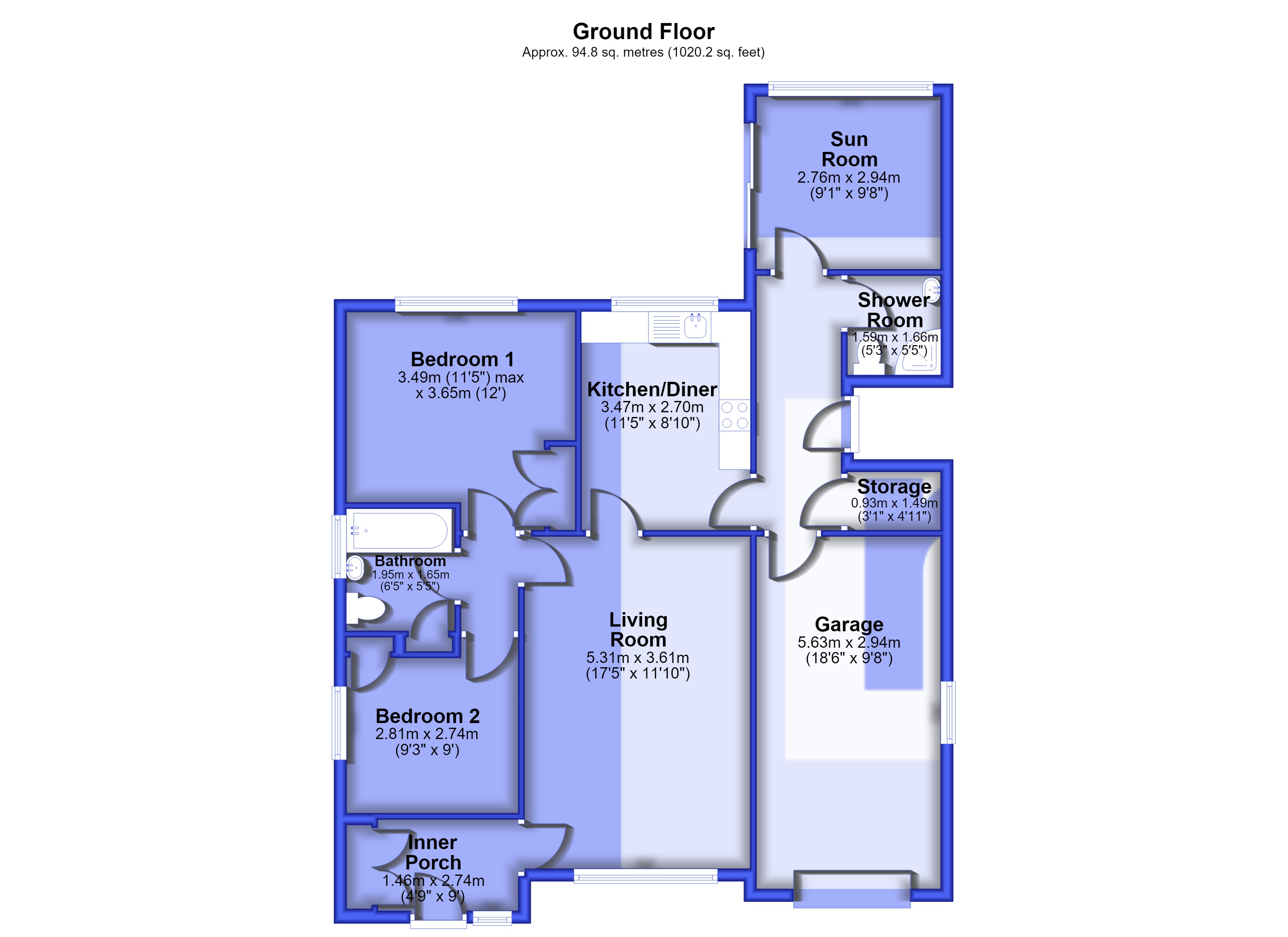 451, Whalley Old Road, Lancashire floorplan