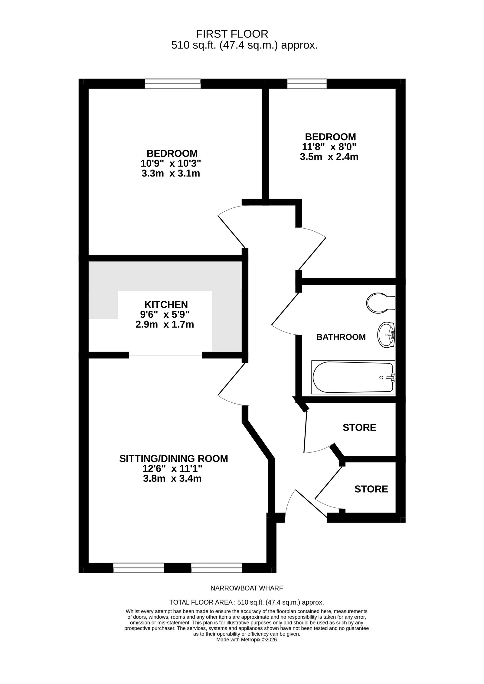 54, Narrowboat Wharf, Leeds floorplan