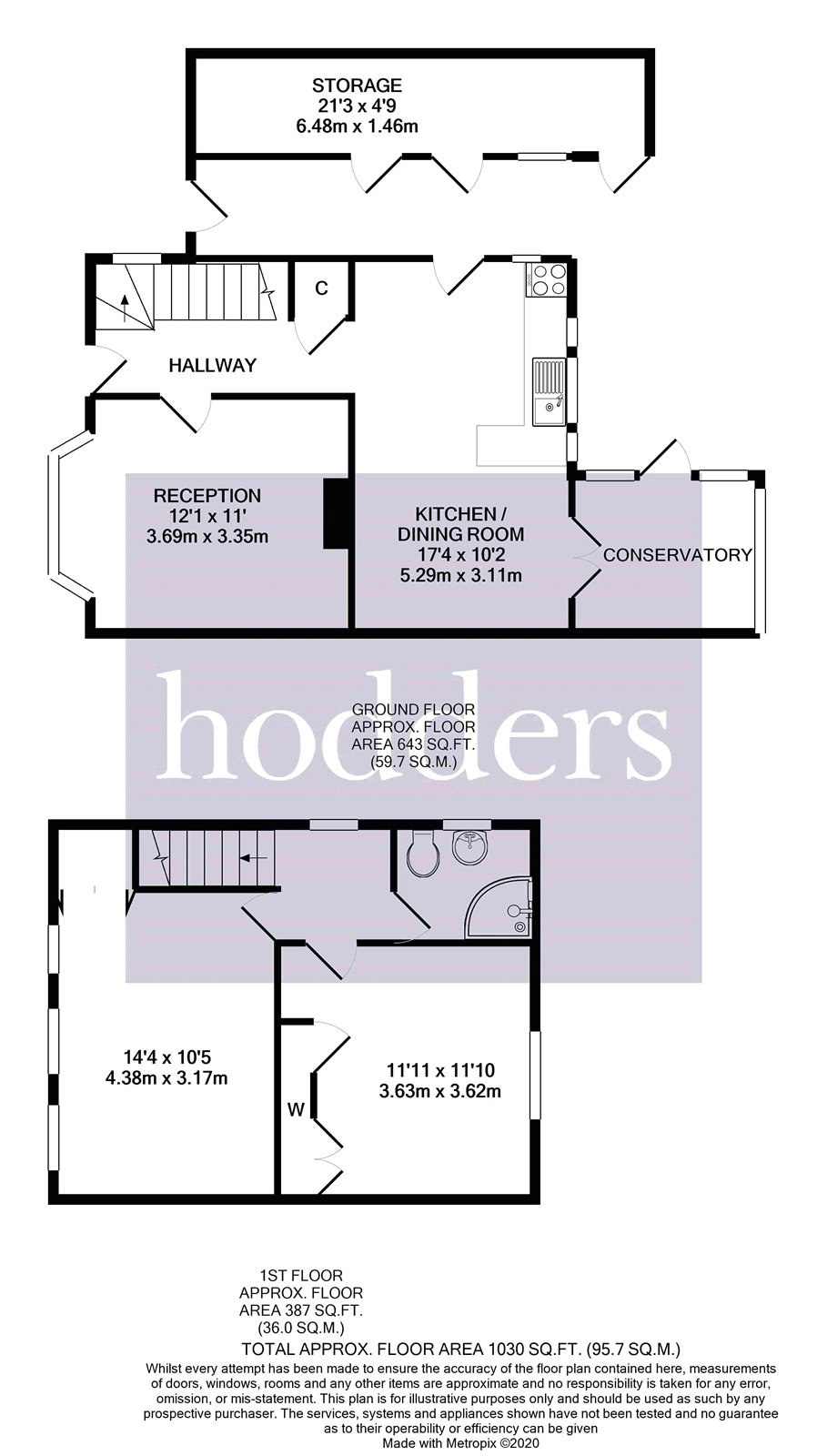 40, Copperfield Rise, Addlestone floorplan