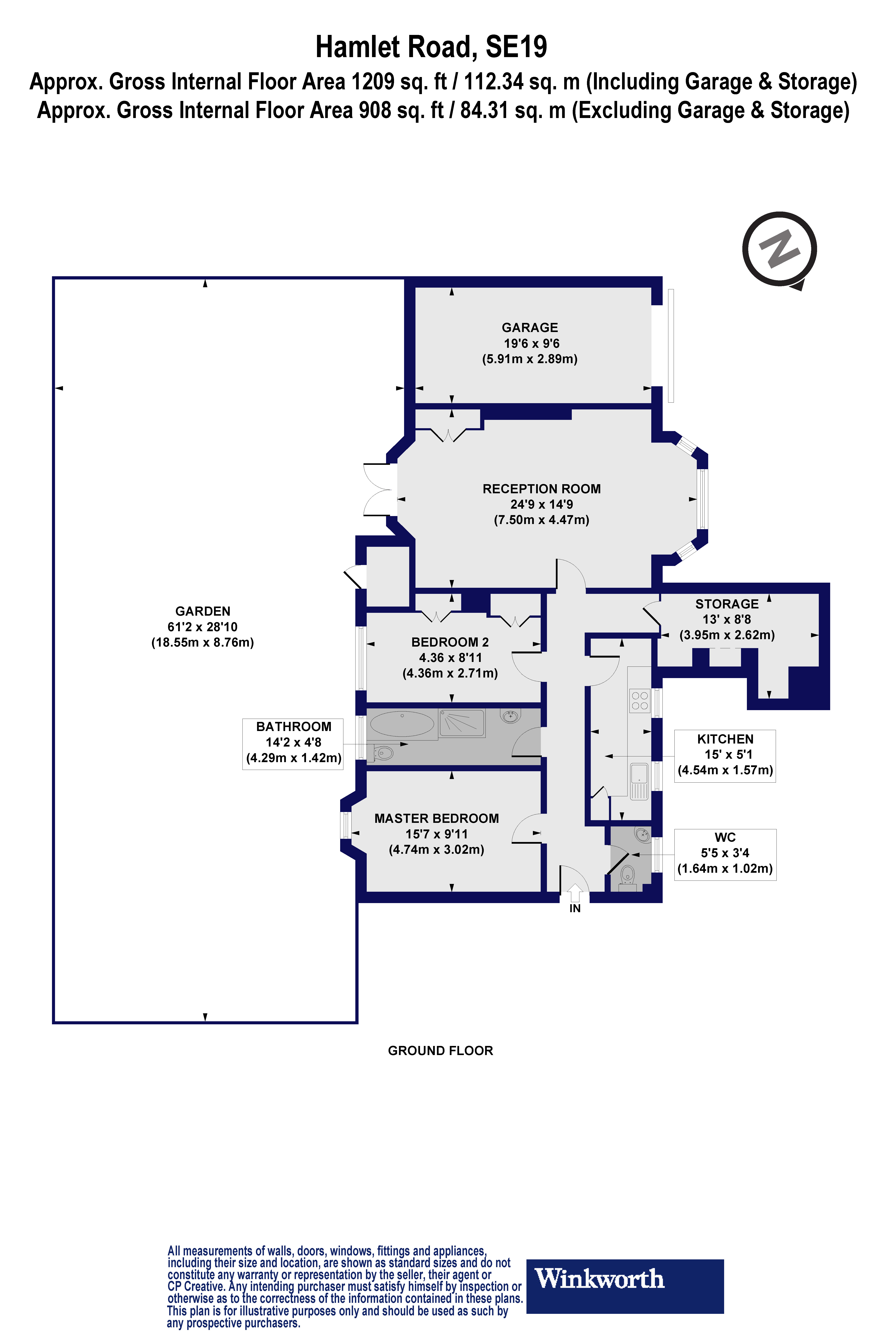 2 Bedrooms Maisonette for sale in Hamlet Road, Crystal Palace, London SE19