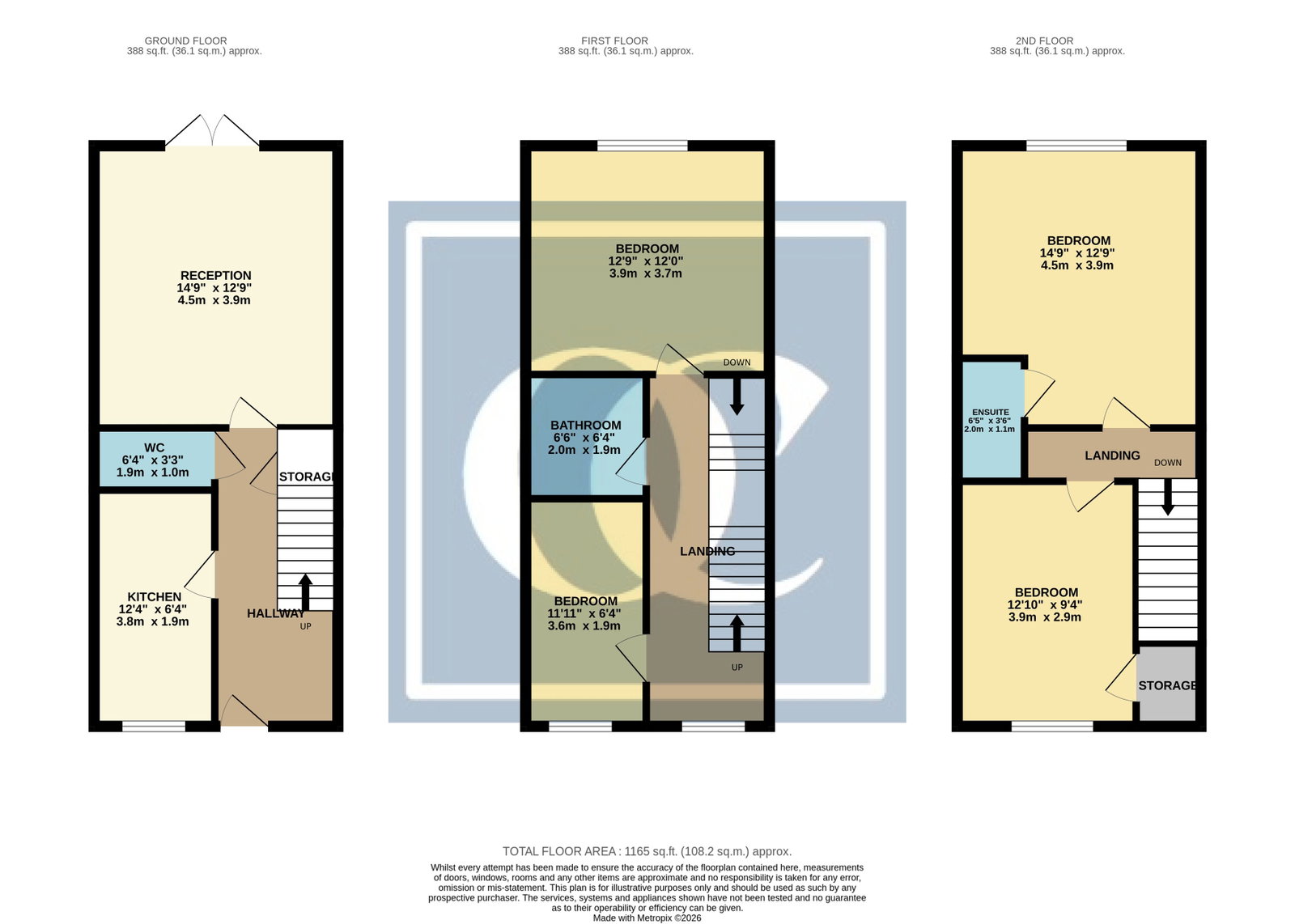 8, Mimosa Close, Nuneaton floorplan