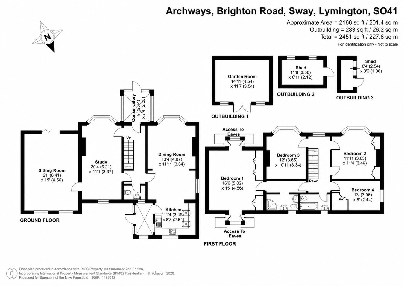 Archways, Brighton Road, Sway floorplan