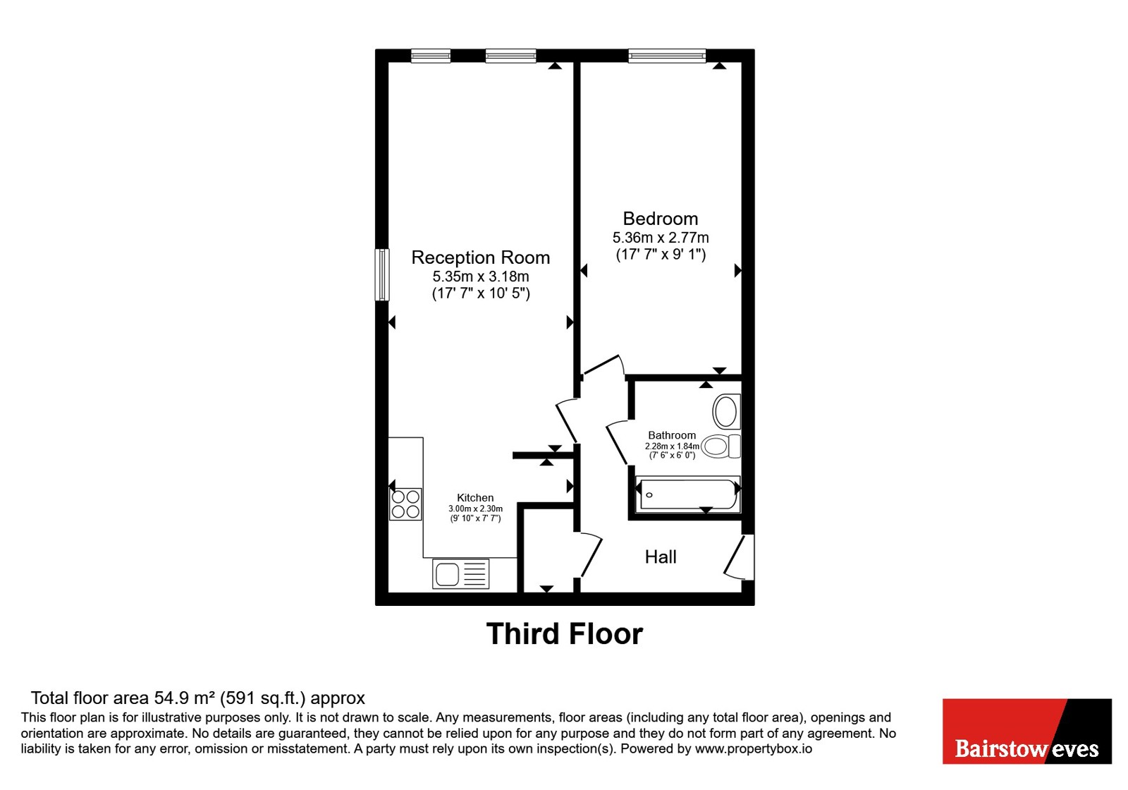 Flat 26, Harvil Court, 1, Mornington Close, London floorplan