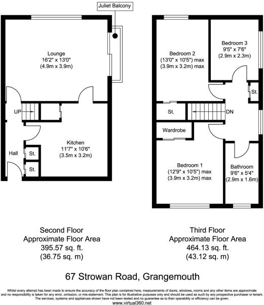3 Bedrooms Flat for sale in 67, Strowan Road, Grangemouth FK3