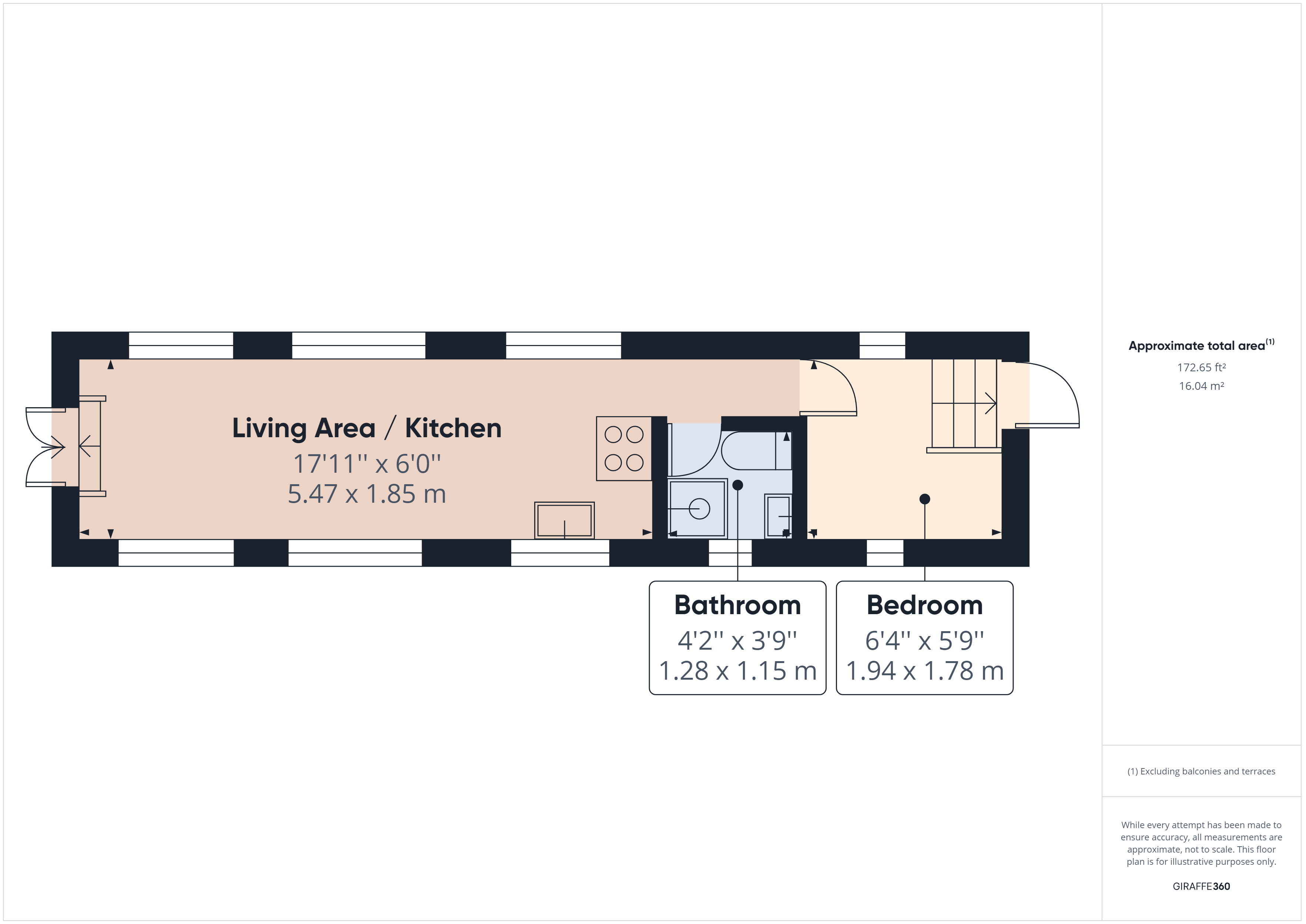 Banks End, Wyton, Huntingdon, Cambridgeshire PE28, 1 bedroom houseboat