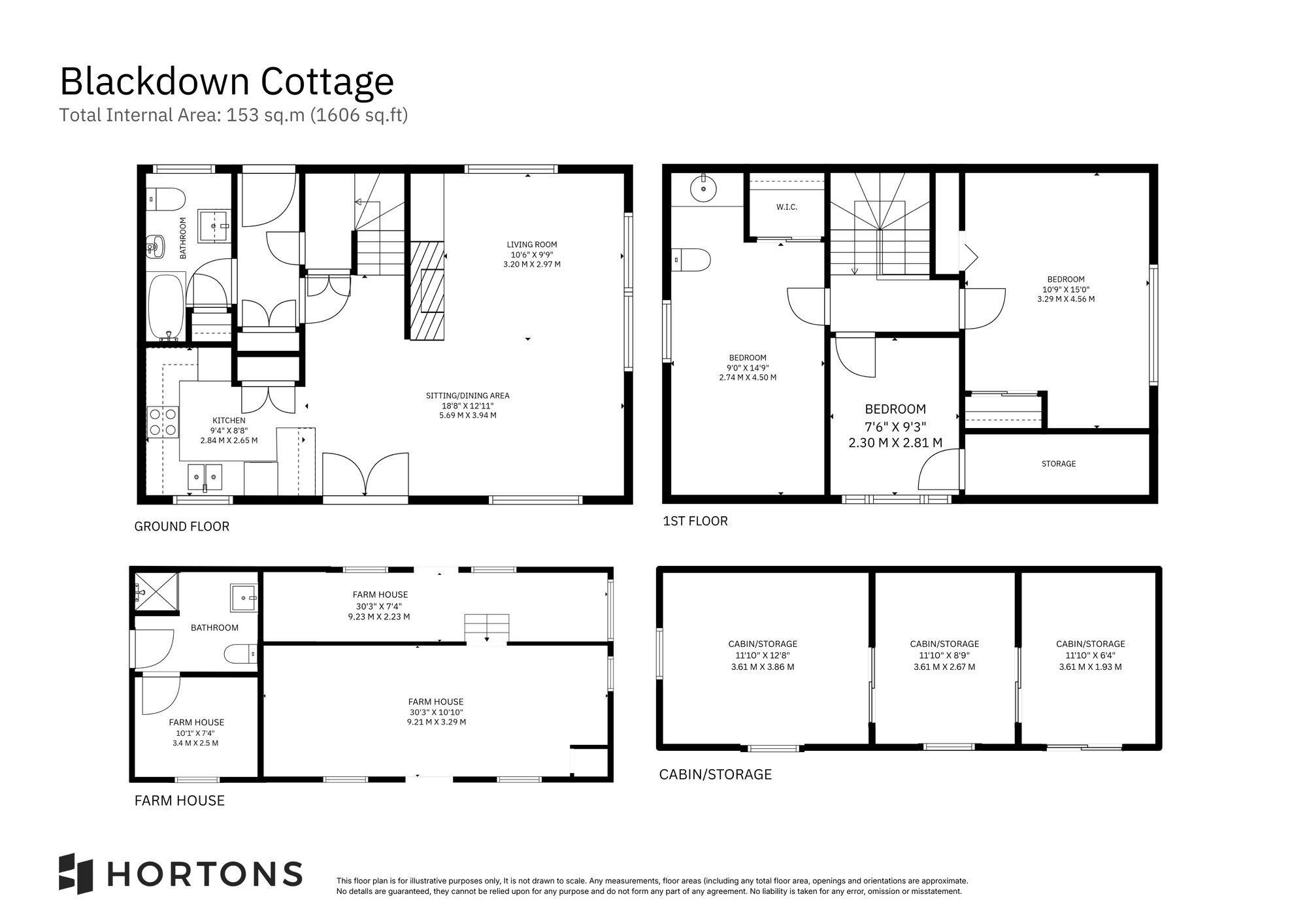 Blackdown Cottage Magreed Lane, Heathfield floorplan