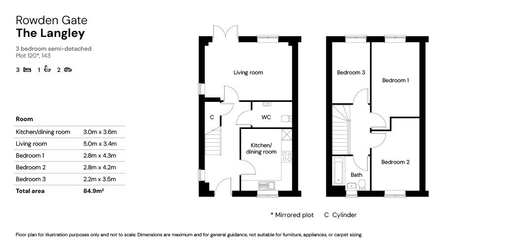 Plot 149, Rowden Gate, Patterdown Road, Chippenham floorplan