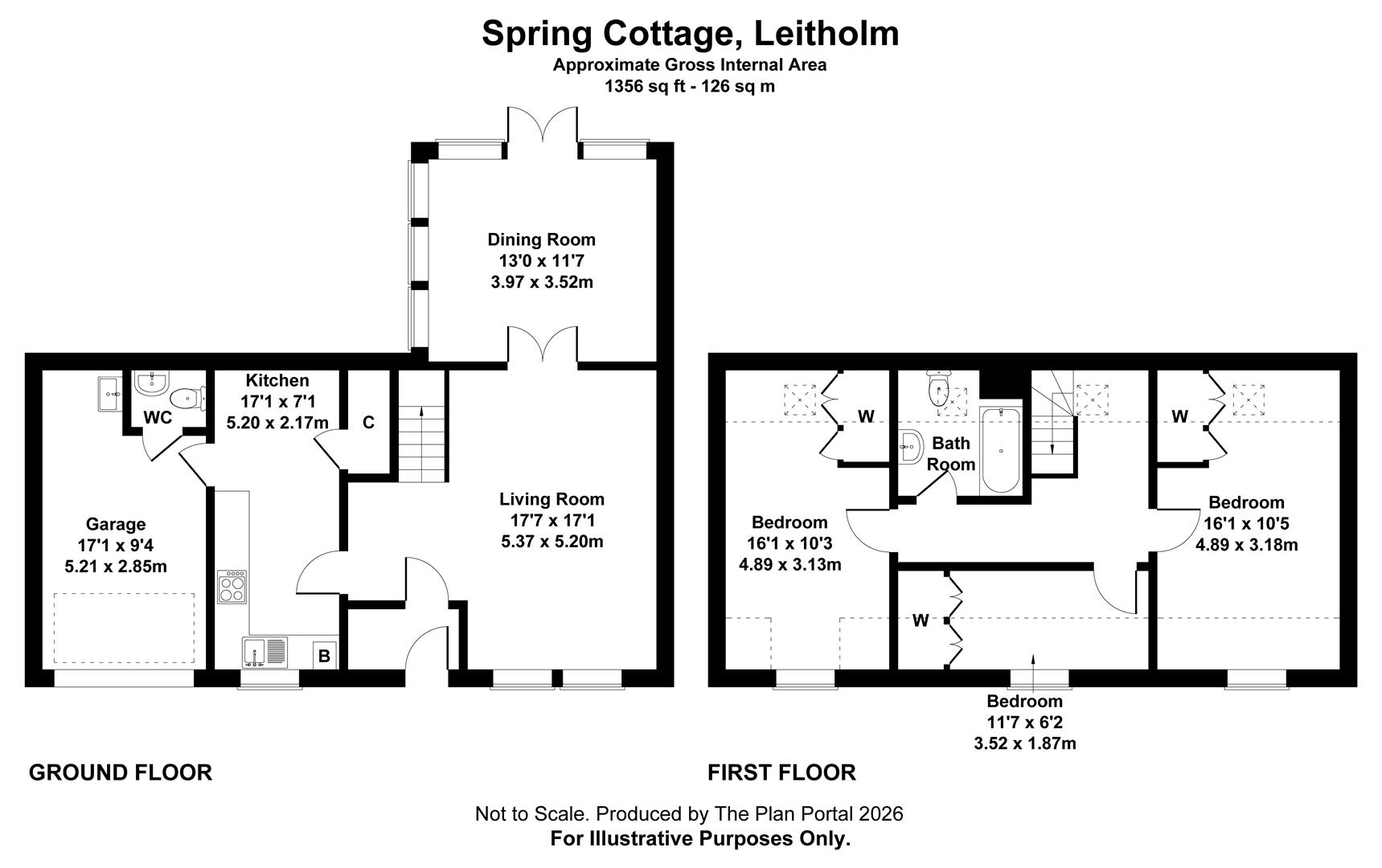 Spring Cottage, Main Street, Leitholm floorplan