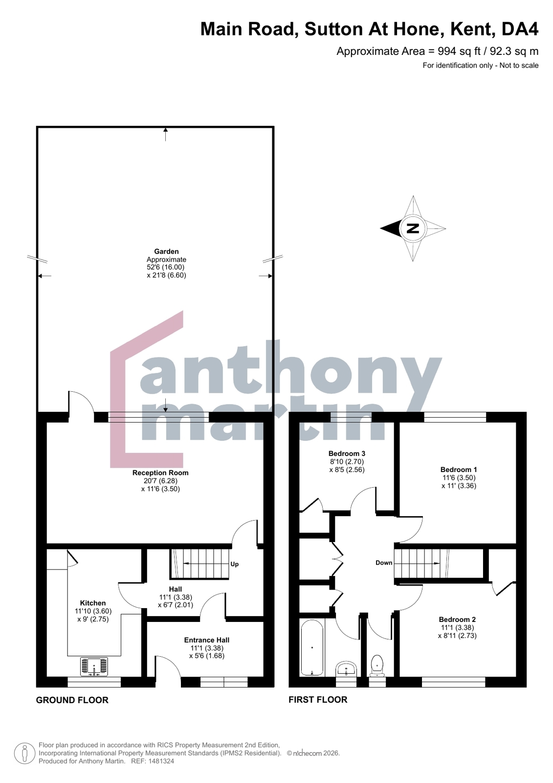165, Main Road, Kent floorplan
