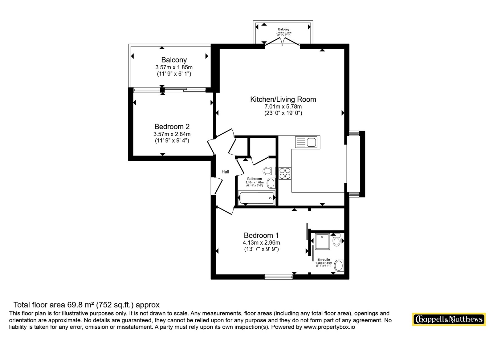 Flat 7, Perretts Court,, Cumberland Road, Bristol floorplan
