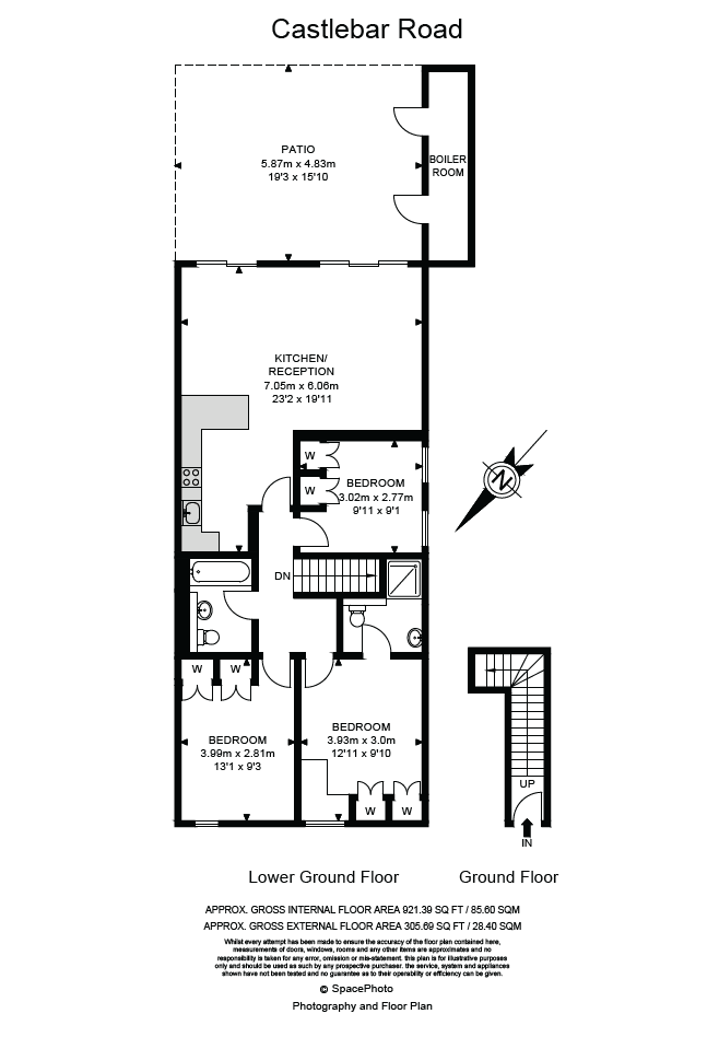 40, Castlebar Road, Flat 1, London floorplan