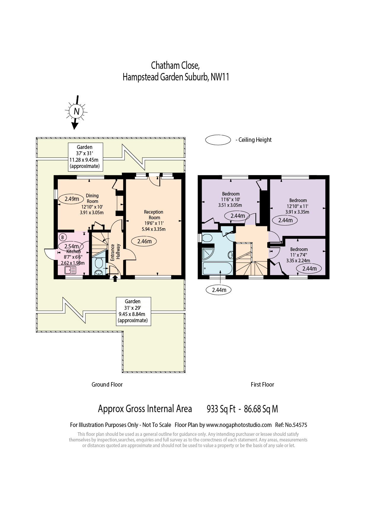 2, Chatham Close, London floorplan
