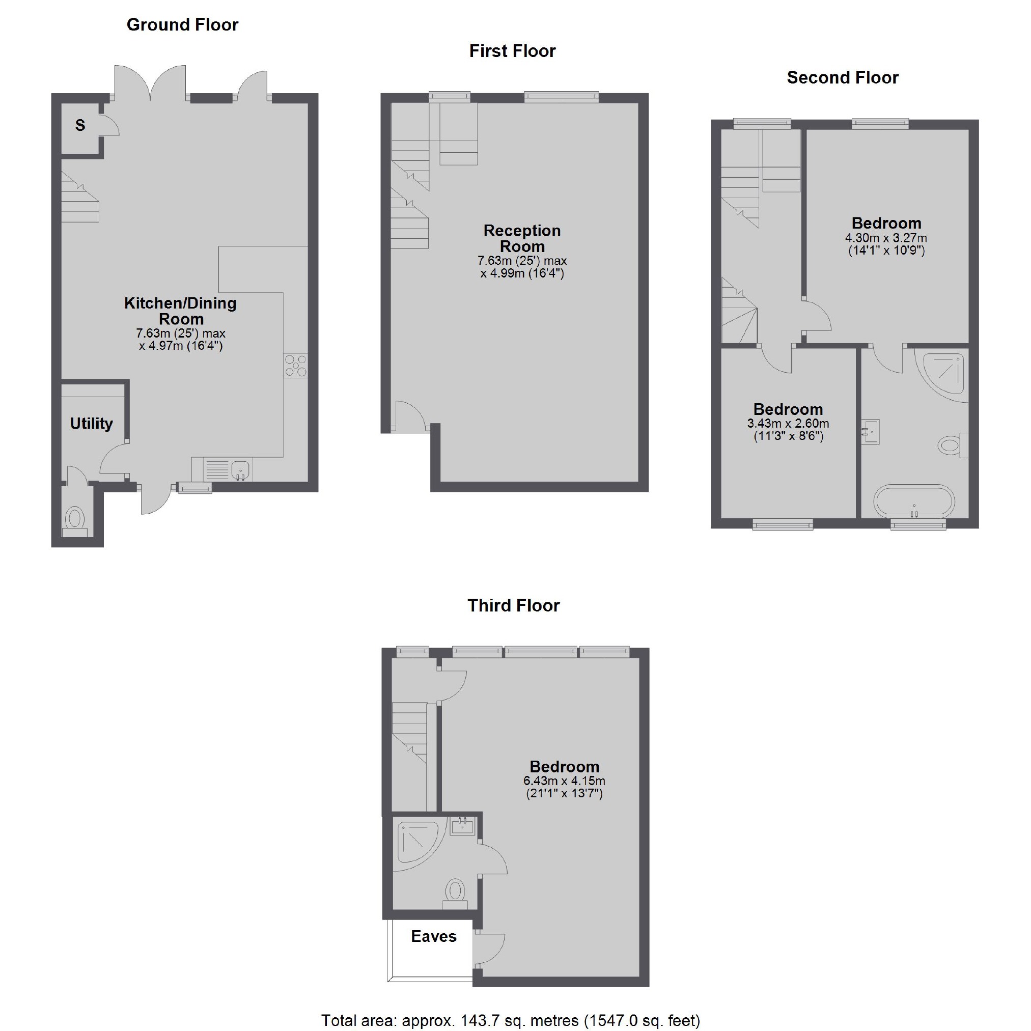 3 Bedrooms Terraced house to rent in Vale Of Health, London NW3