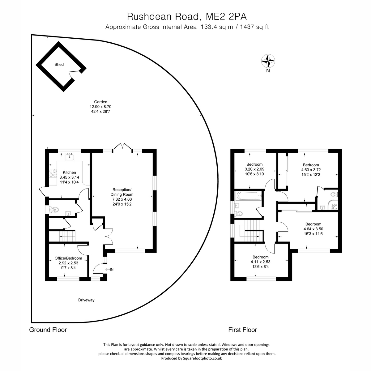 2a, Rushdean Road, Rochester floorplan