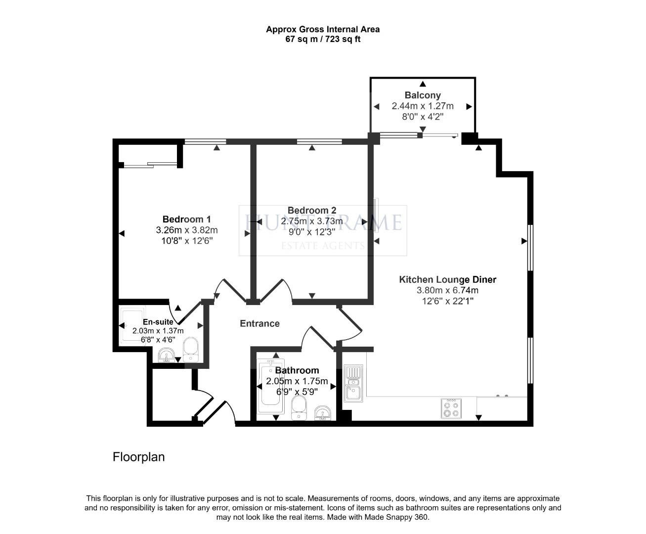 6 Scotney House, Groombridge Avenue, Eastbourne floorplan