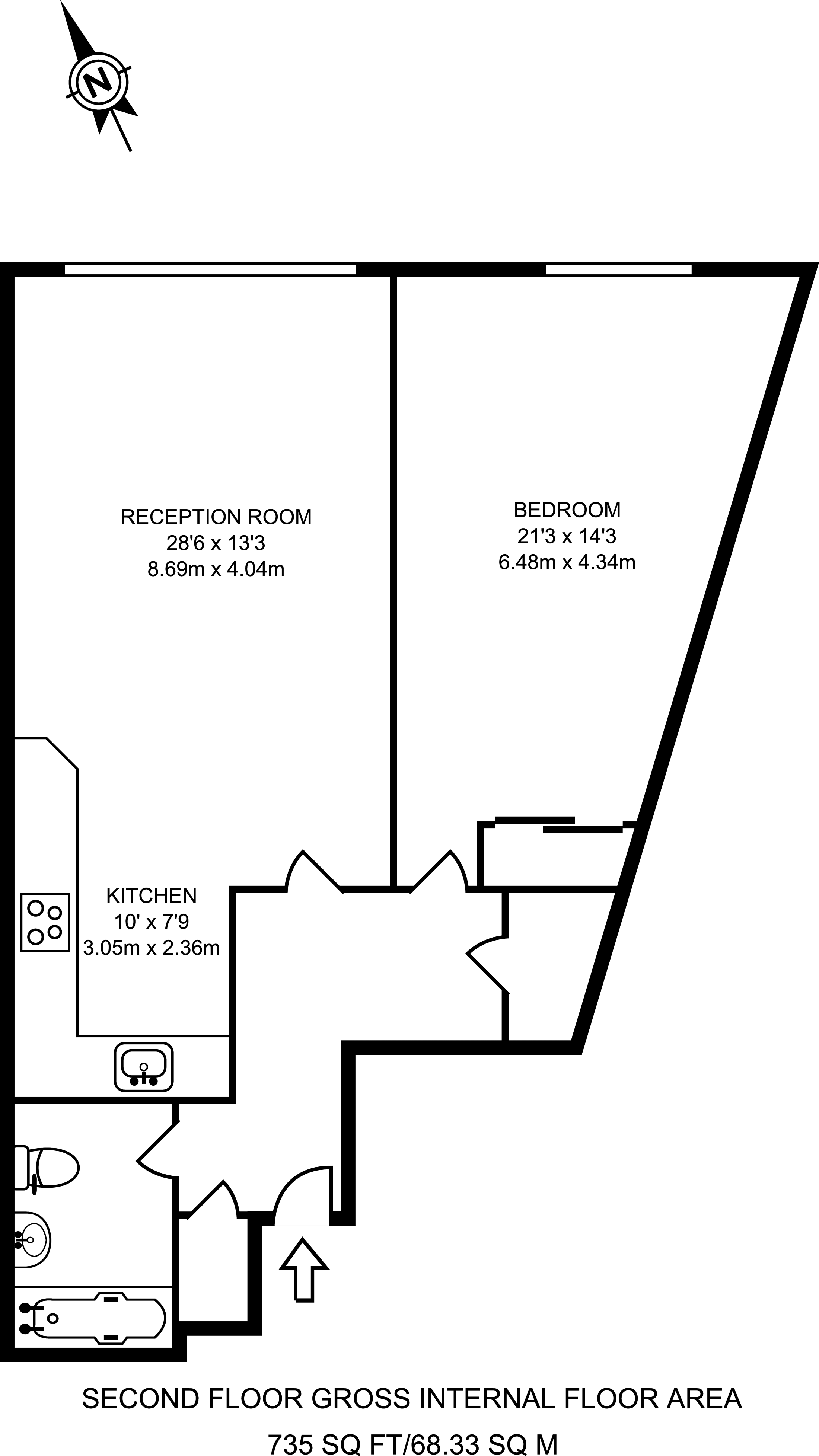 1 Bedrooms Flat to rent in City Road, Islington EC1V