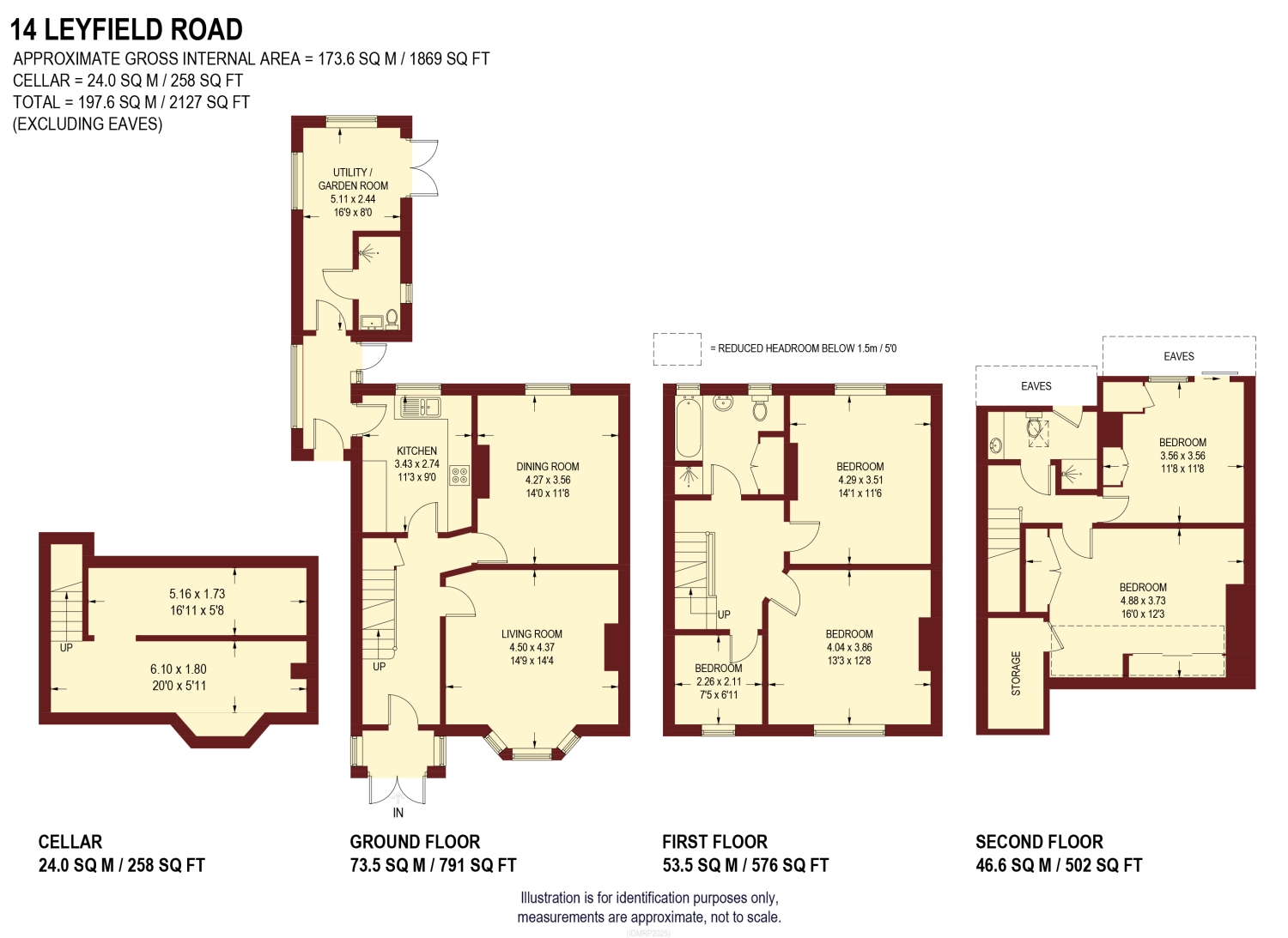 14, Leyfield Road, Sheffield floorplan