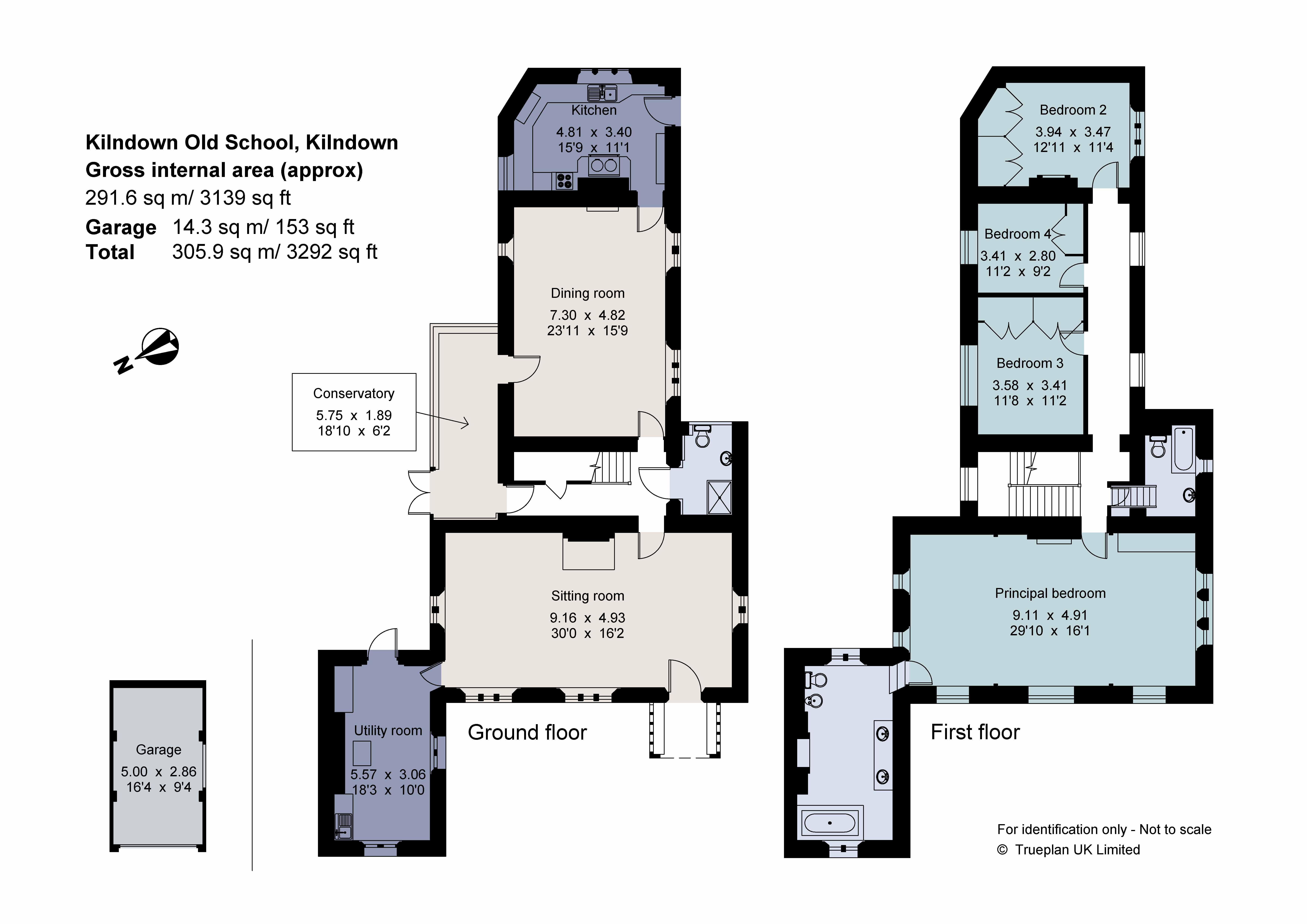 Kilndown Old School,, Church Road, Cranbrook floorplan