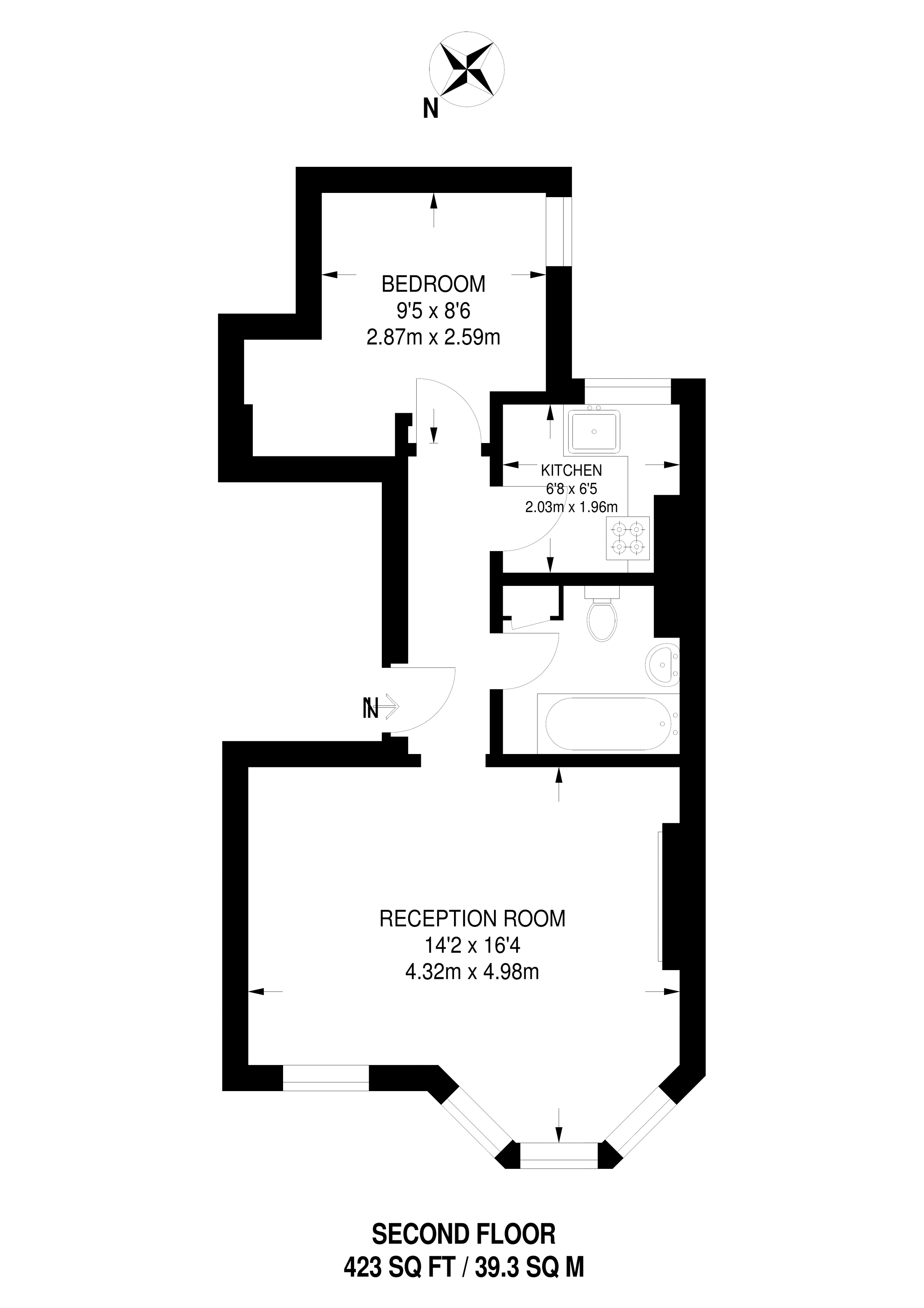 1 Bedrooms Flat to rent in Tooting High Street, Tooting Broadway SW17