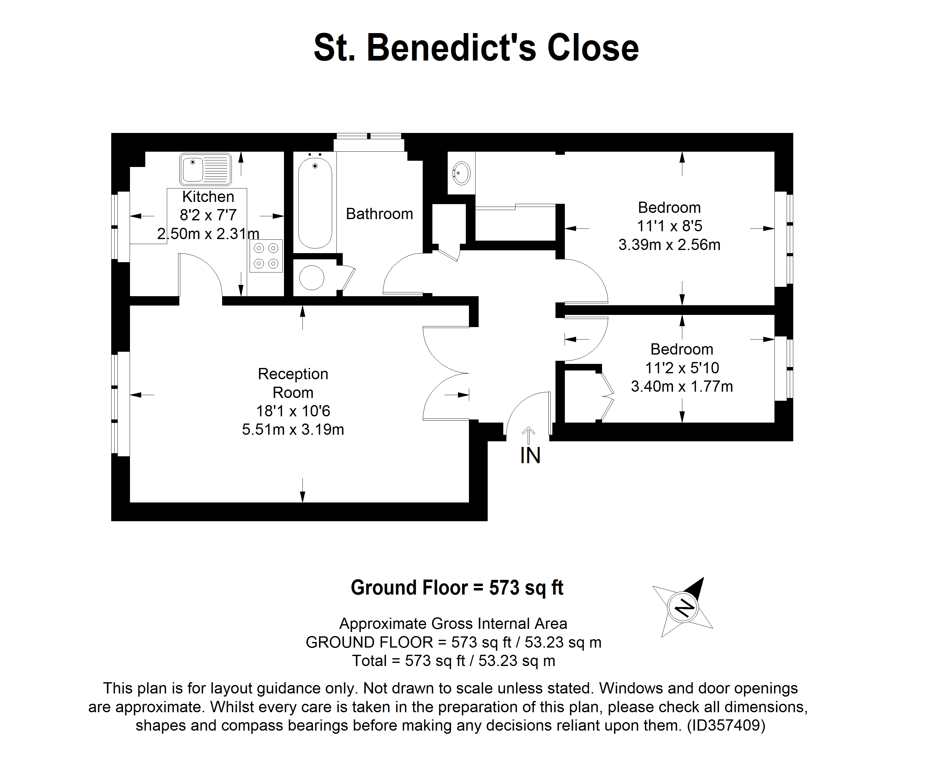 2 Bedrooms Flat for sale in St. Benedicts Close, London SW17