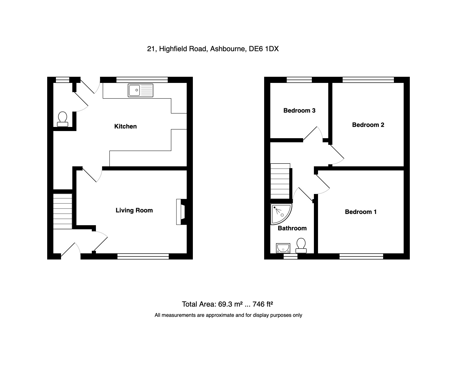 21, Highfield Road, Ashbourne floorplan