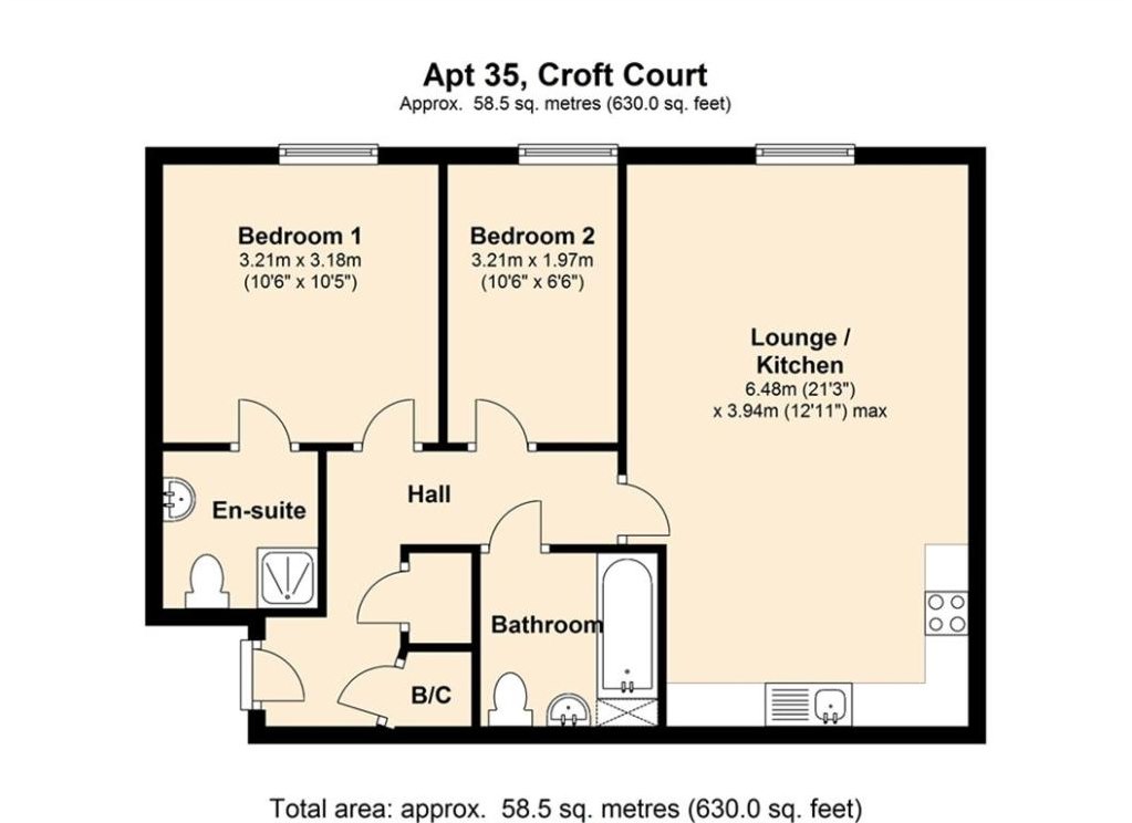 2 Bedrooms Flat to rent in Mount Lane, Brighouse HD6