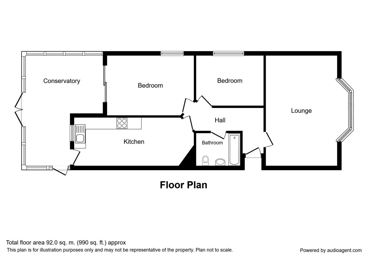 2 Bedrooms Bungalow for sale in Rosehill Road, Rhyl LL18