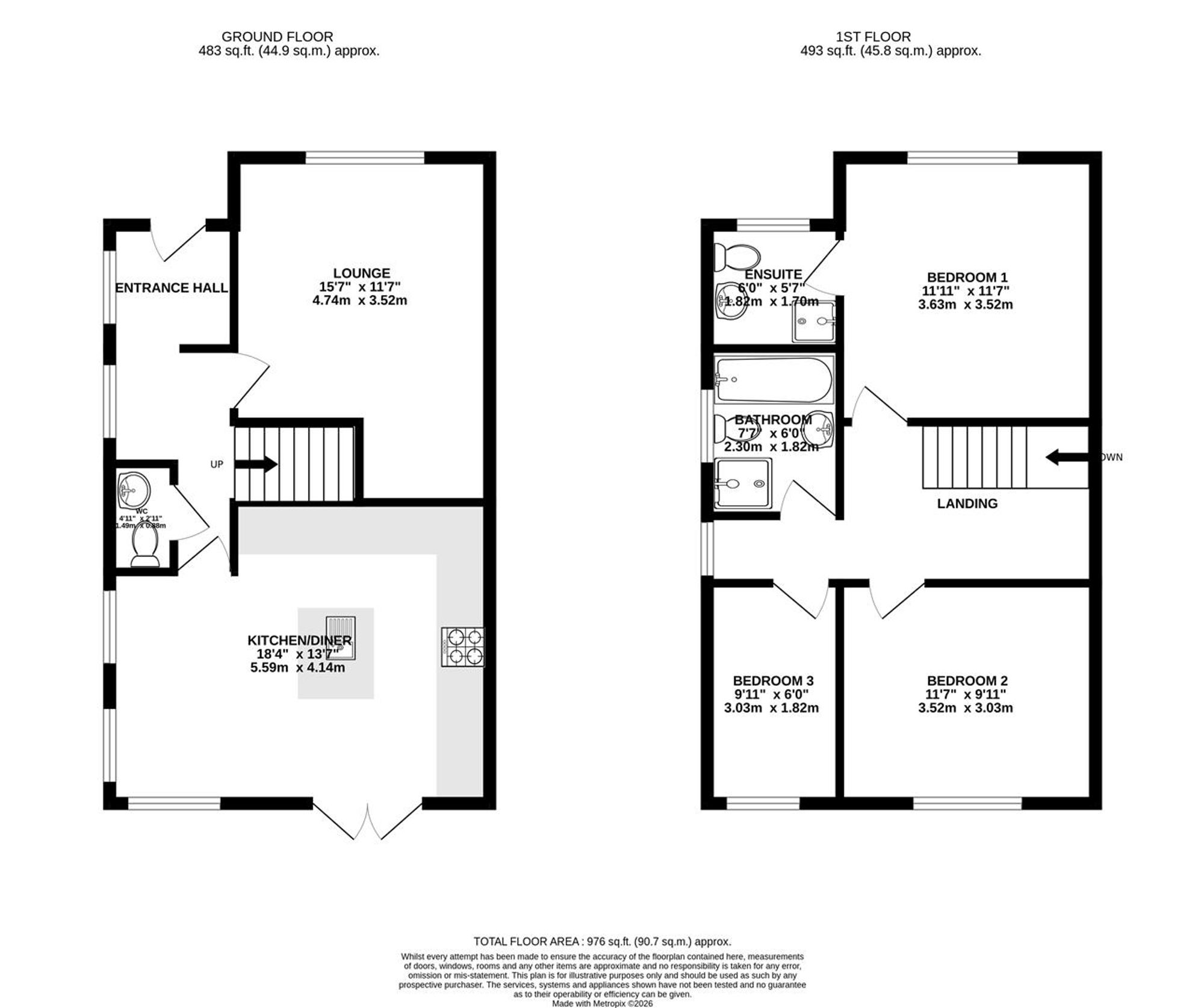 14, Walgrove Road, Chesterfield floorplan