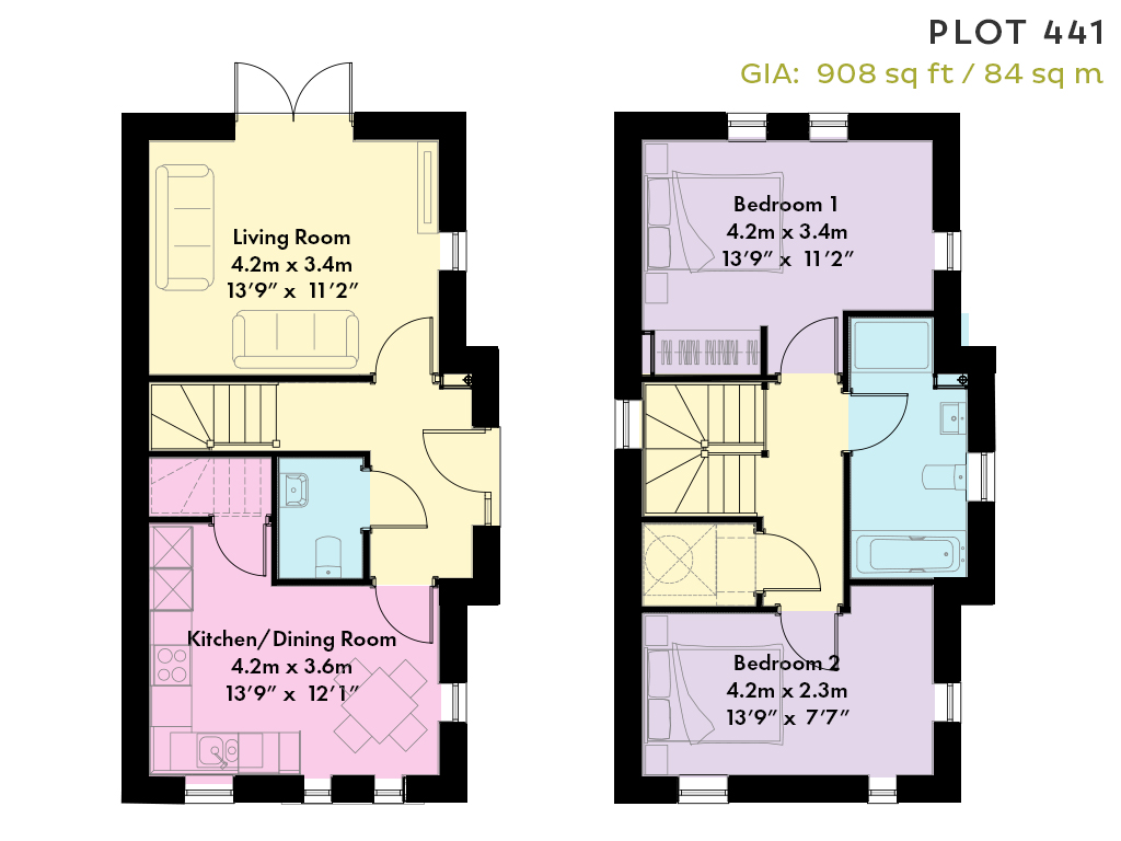 The Linden Plot 441, Demuth Street, Ambrosden floorplan