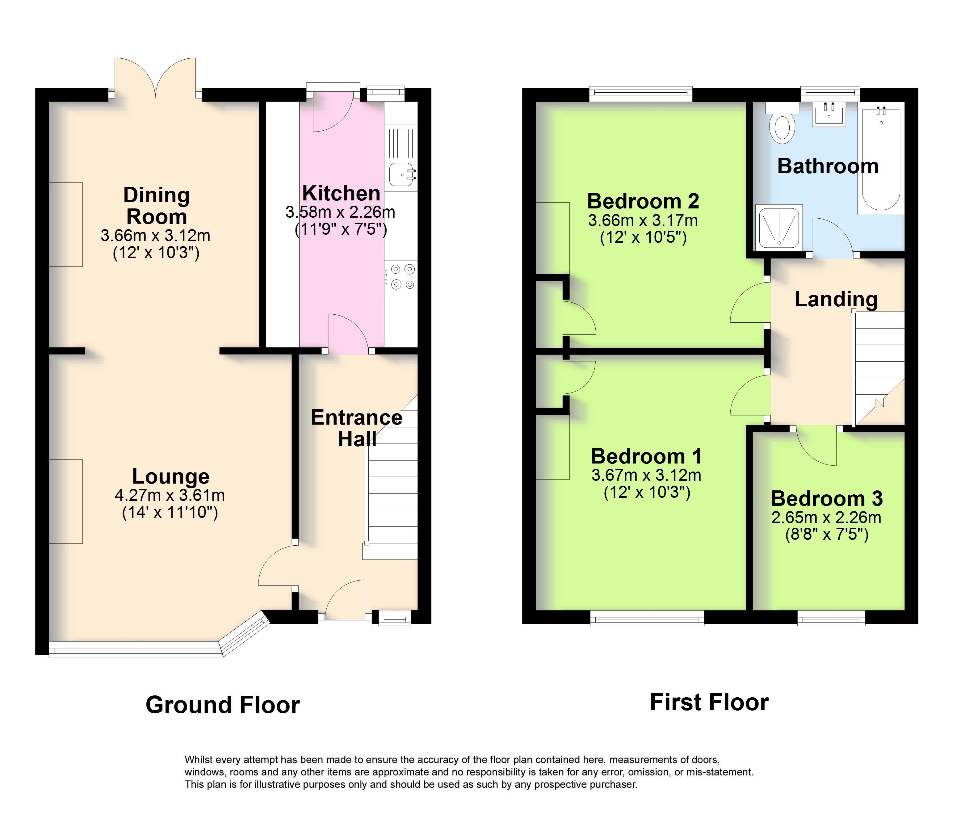 3 Bedrooms Terraced house for sale in Congreve Road, Worthing, West Sussex BN14