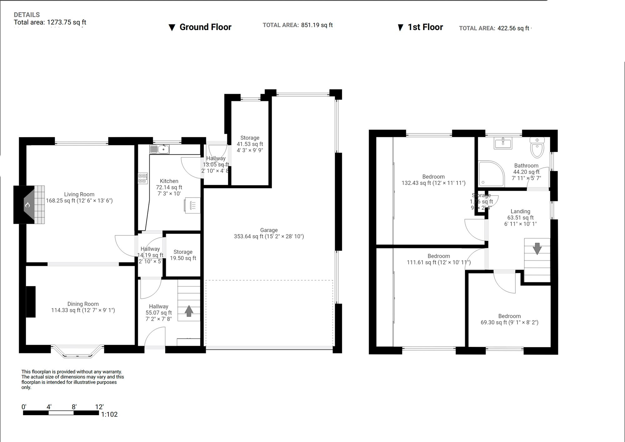 46 Cordwell Close, Chesterfield floorplan