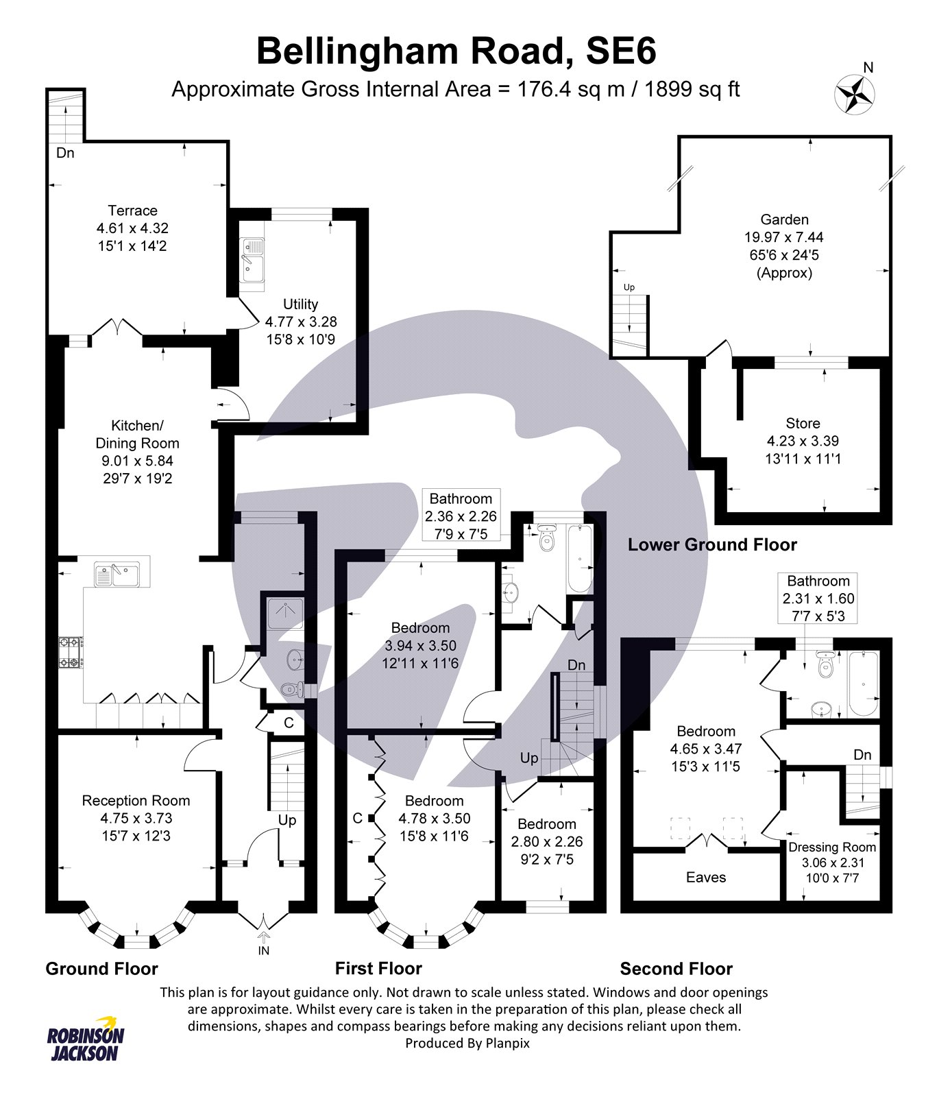 133, Bellingham Road, London floorplan