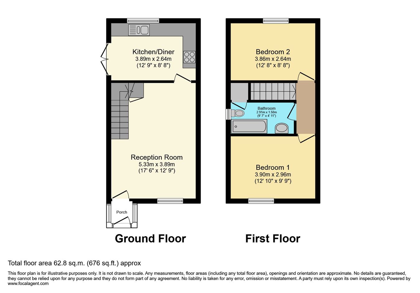 12, Beckgrove Close, Cardiff floorplan