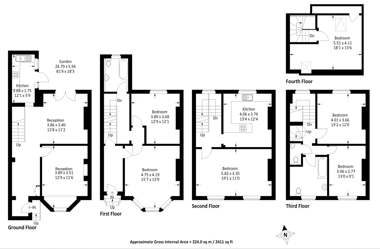 Cranfield Road, Brockley SE4, 6 bedroom terraced house for sale