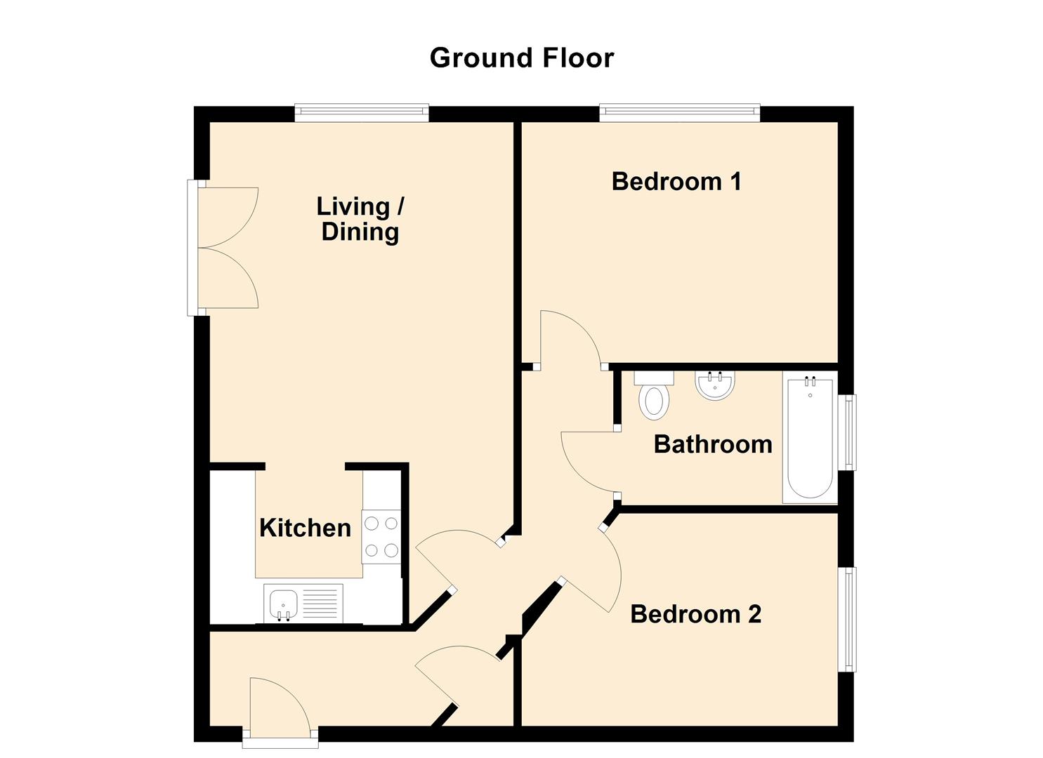 8, Brook Court, Whitchurch Road, Bristol floorplan