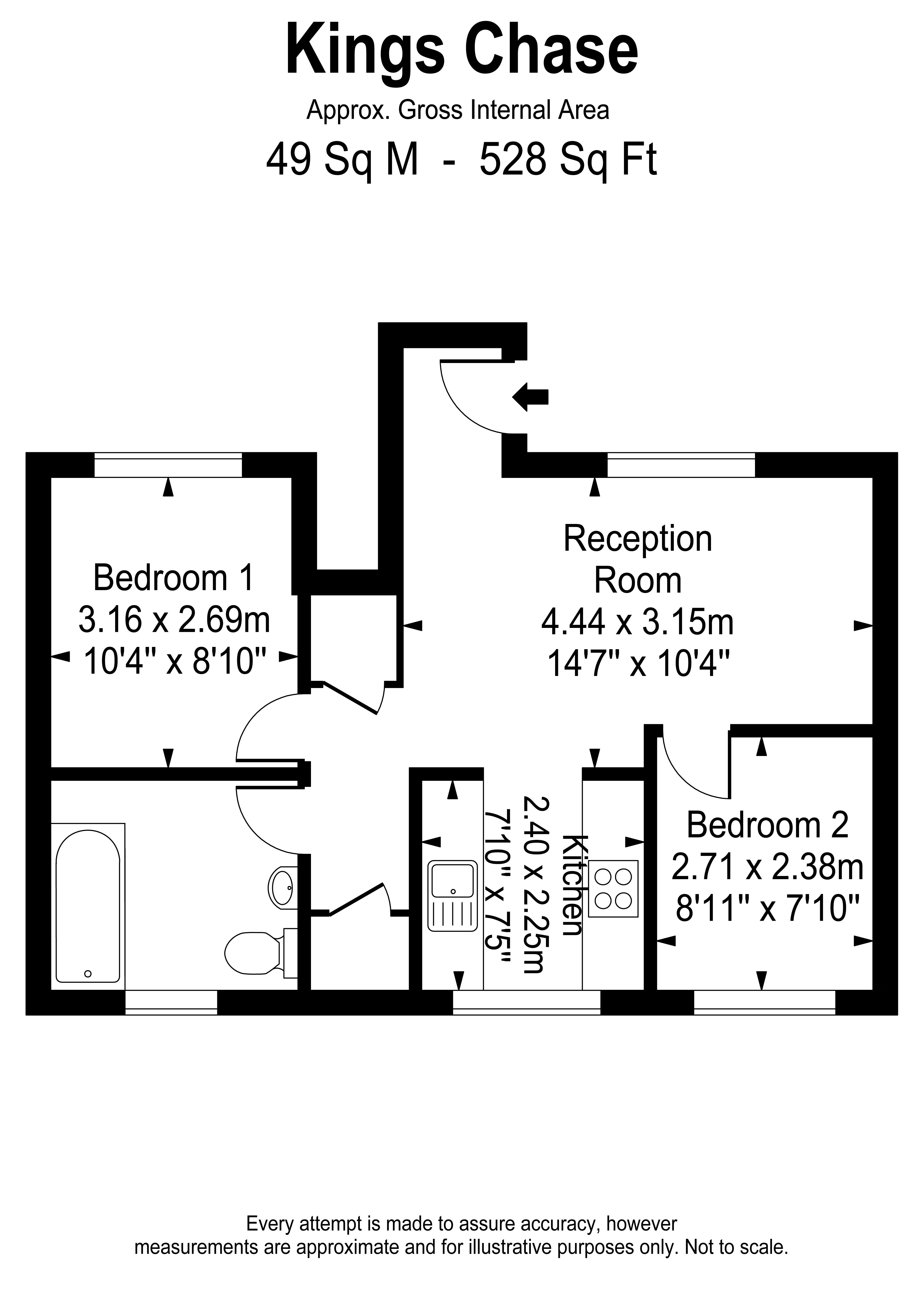 2 Bedrooms Flat for sale in Kings Chase, East Molesey KT8