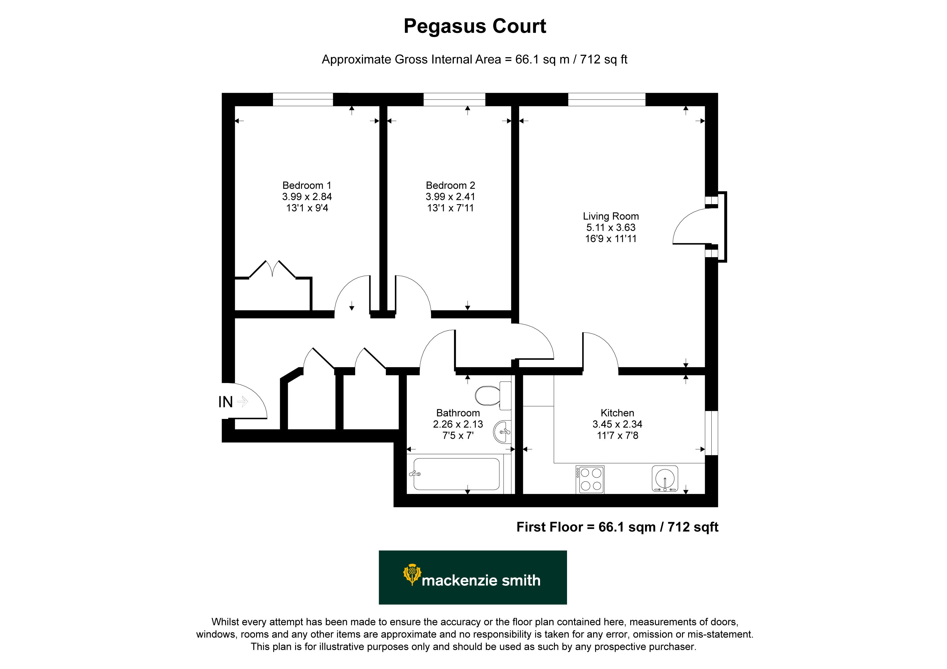 14, Pegasus Court, Hampshire floorplan
