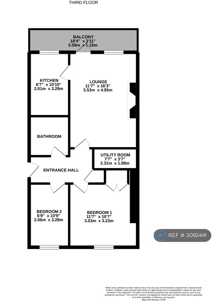 Verner House Victoria Terrace, Hove floorplan