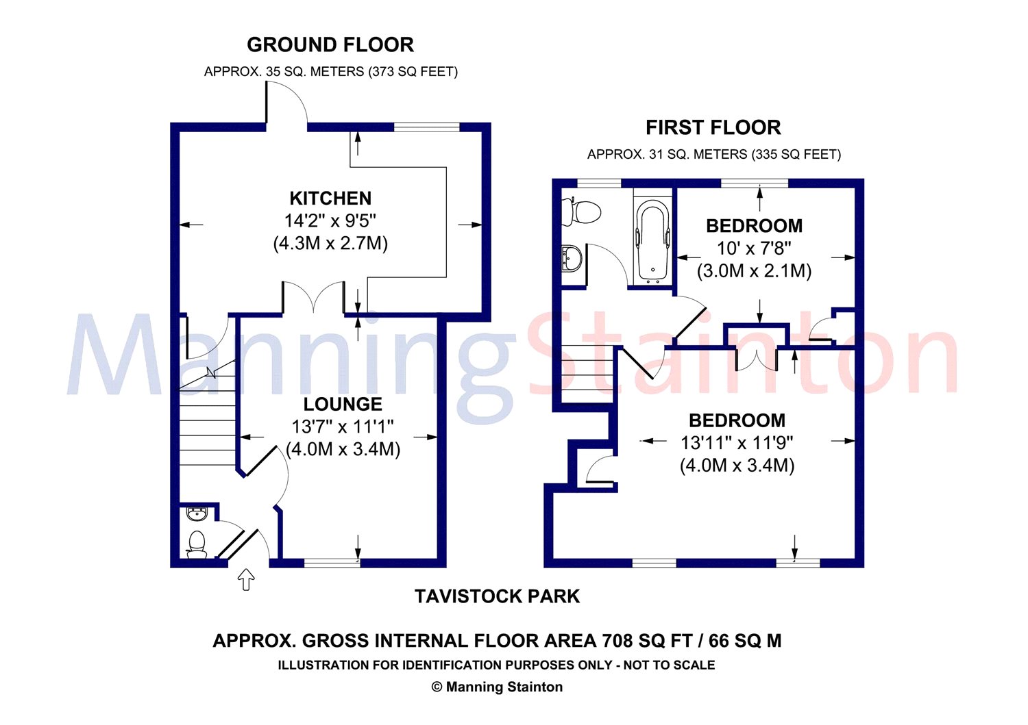 2 Bedrooms Town house to rent in Tavistock Park, Wortley, Leeds, West Yorkshire LS12