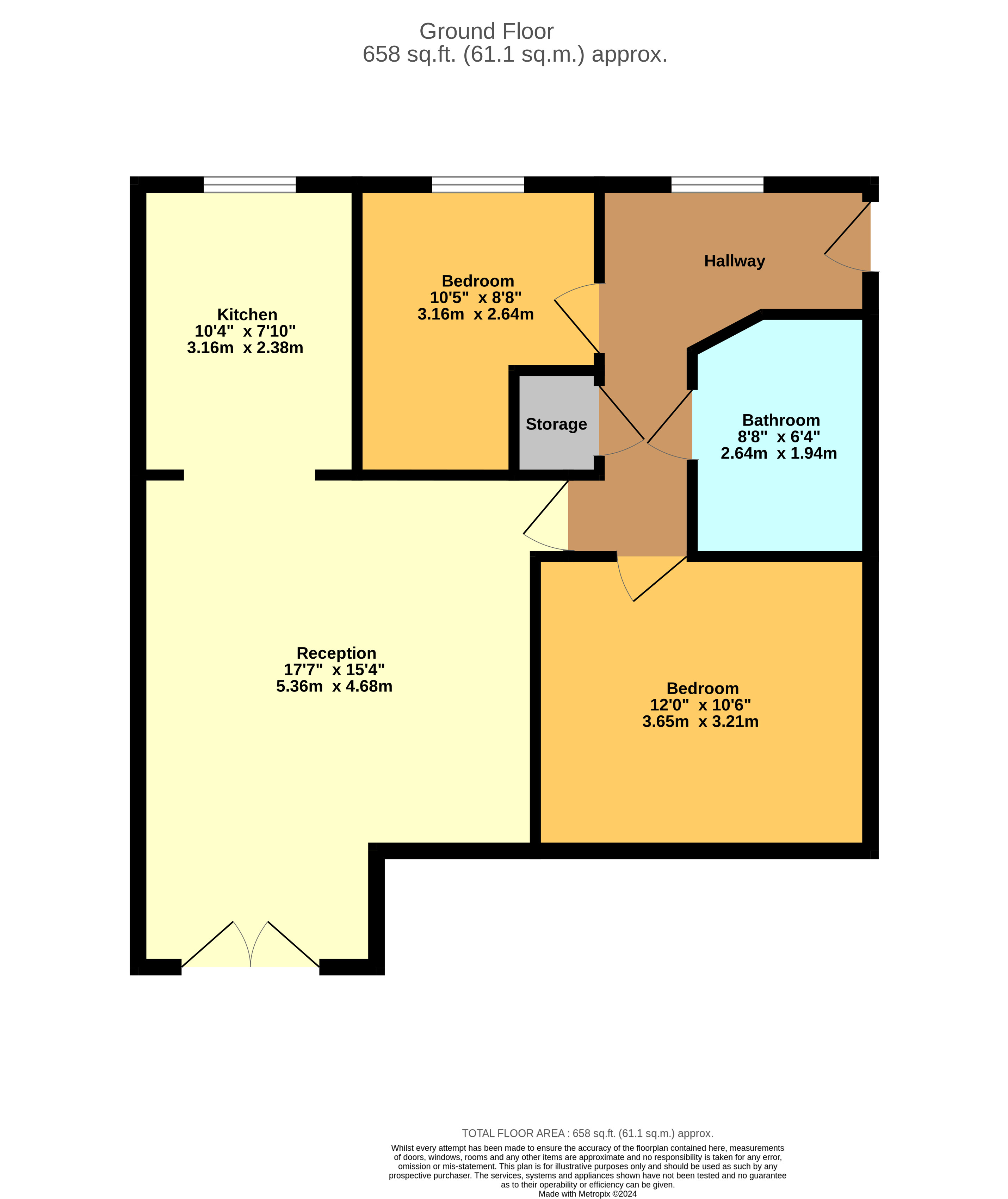 92, Walker Road, Walsall floorplan