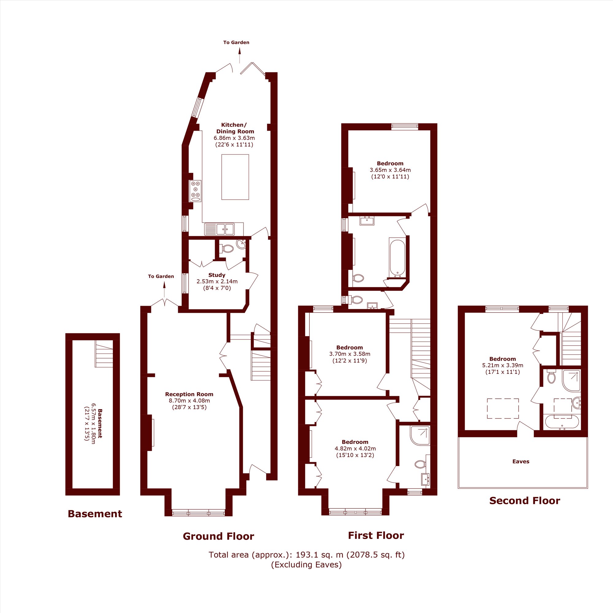17, The Crescent, London floorplan