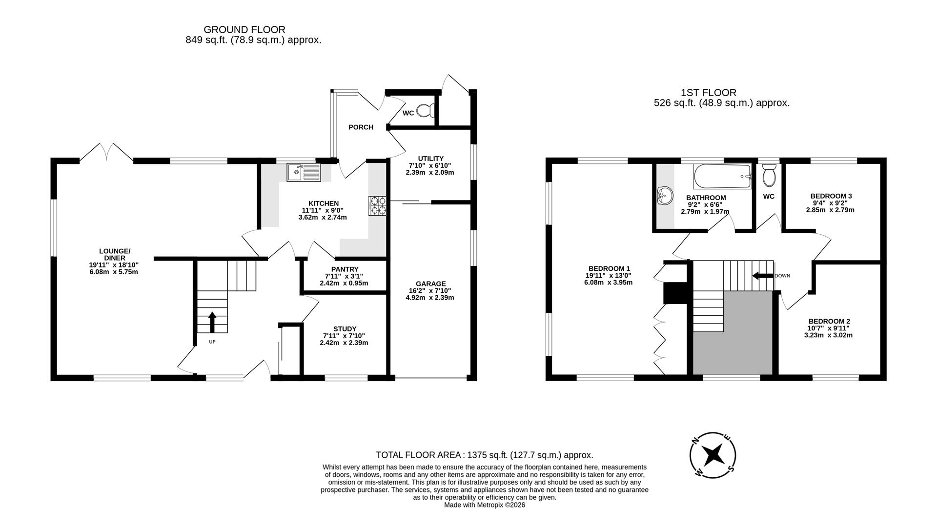 4, Elizabeth Close, Scotter floorplan