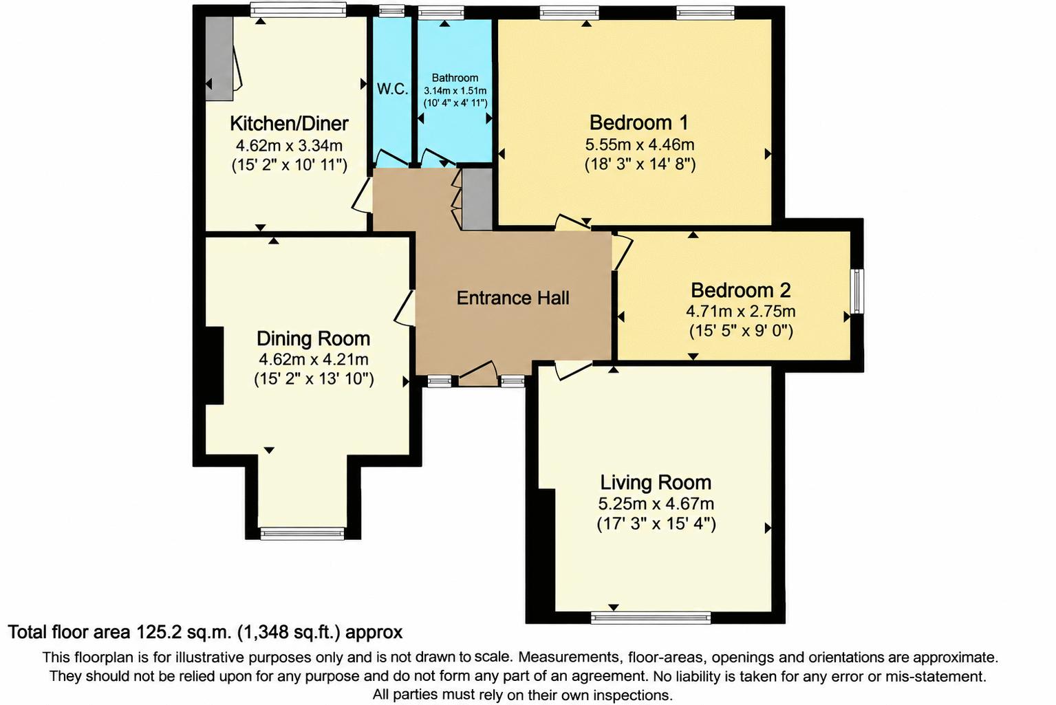 Flat 2, 13a, Uphill Road North, Weston-Super-Mare floorplan