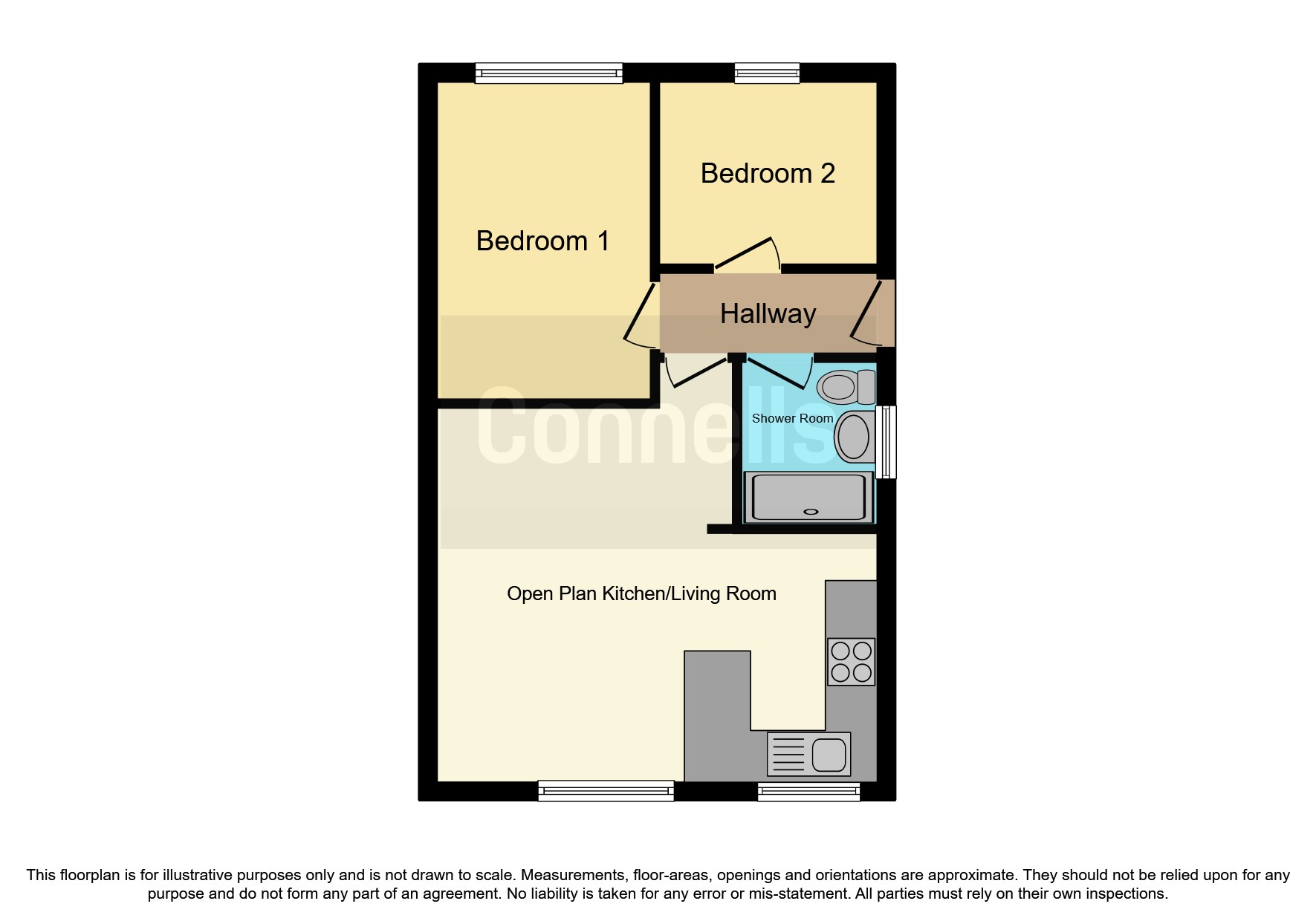 Red Hall Road, Barwell, Leicester LE9, 2 bedroom semidetached bungalow