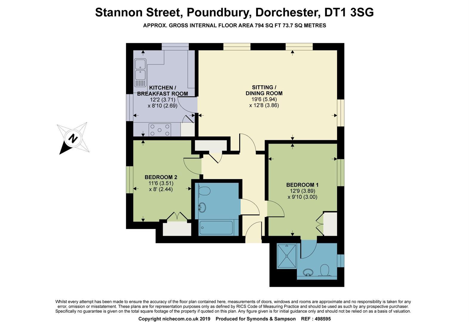 4, Stannon Street, Dorchester floorplan