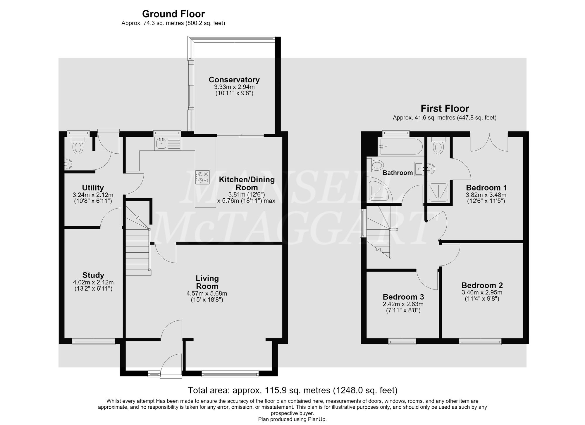 40 Chaucer Road, Crawley floorplan
