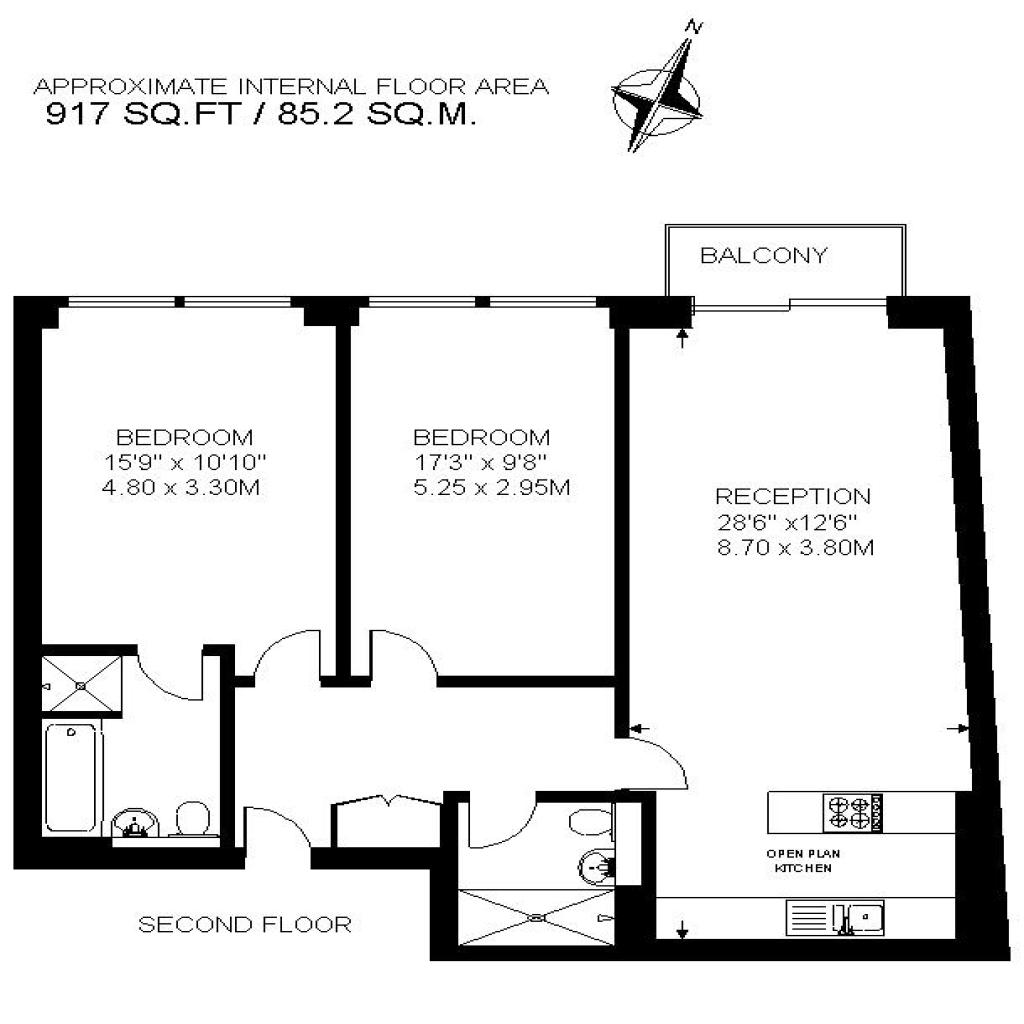 2 Bedrooms Flat to rent in Alexandra Avenue, London SW11