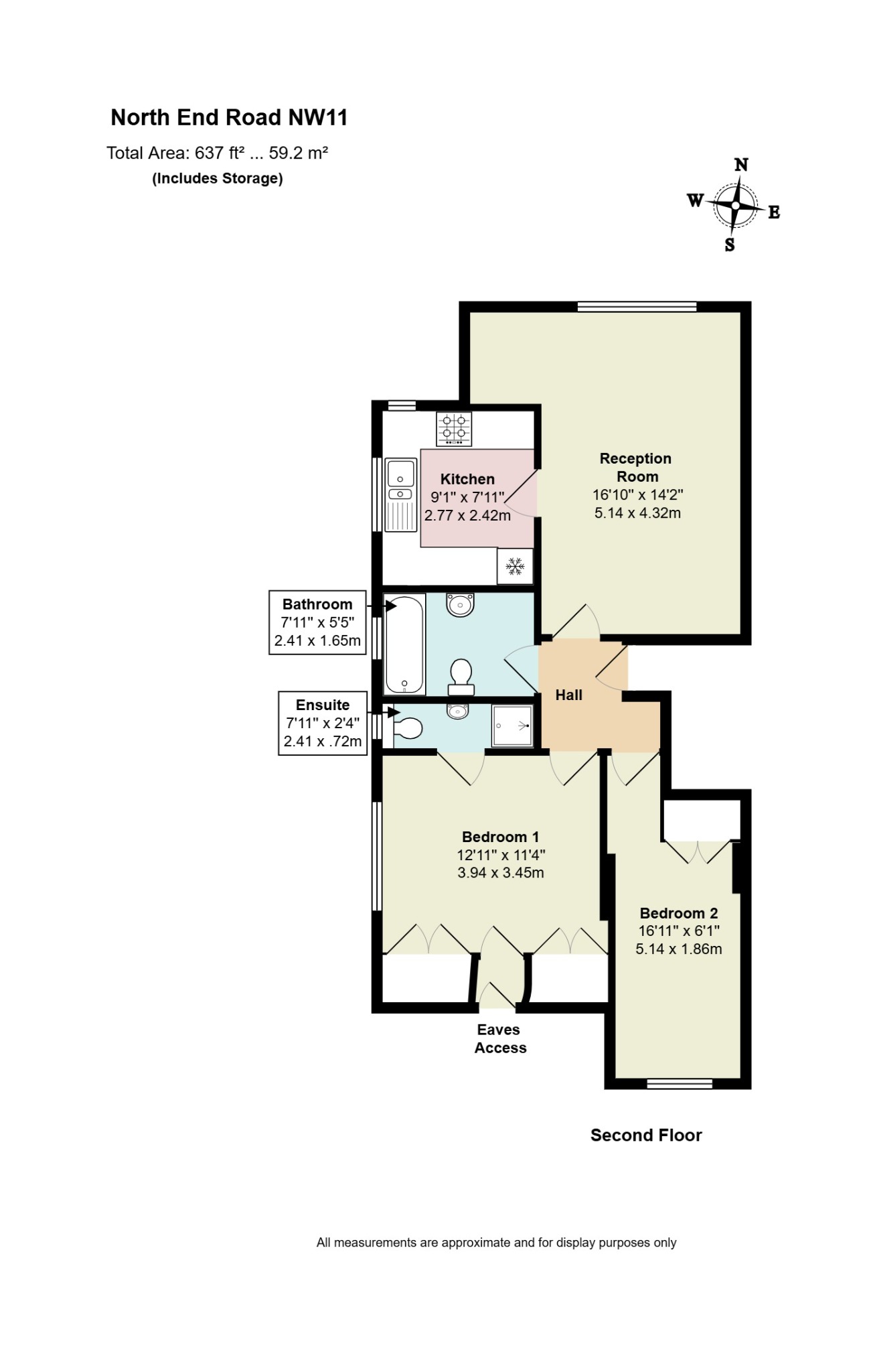 57 North End Road floorplan