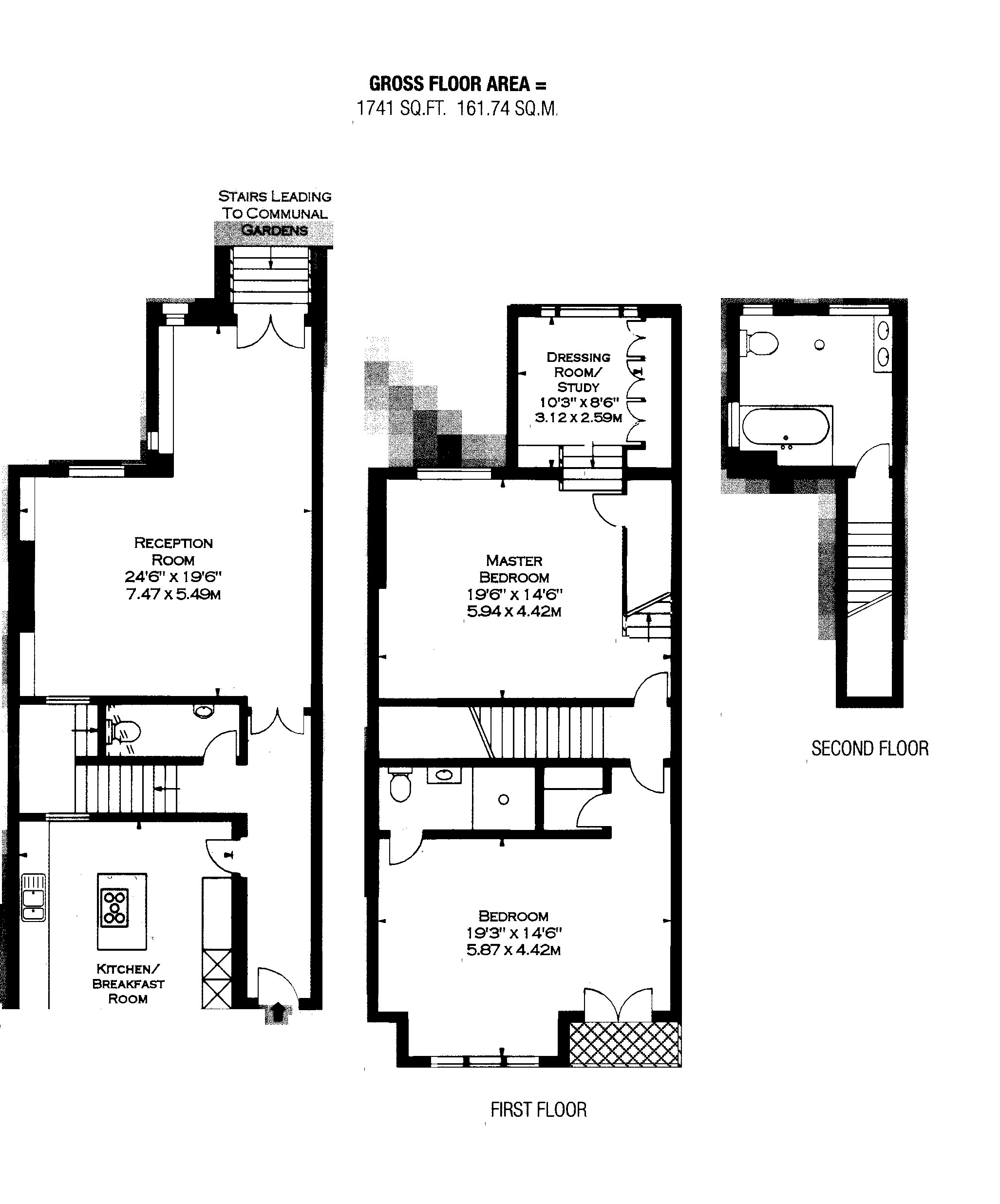 37, Evelyn Gardens, London floorplan